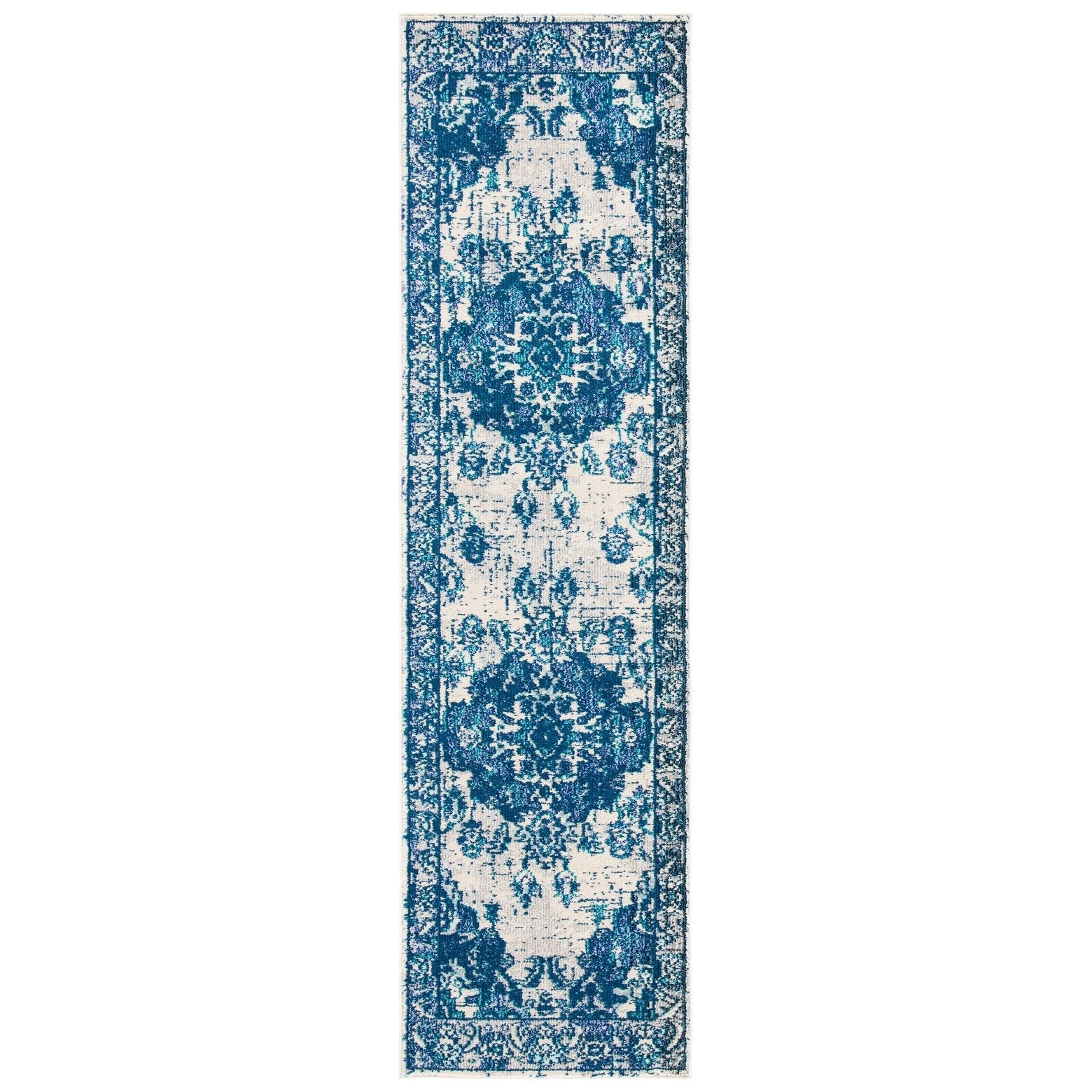 SAFAVIEH Monaco Oceane Boho Medallion Distressed Area Rug