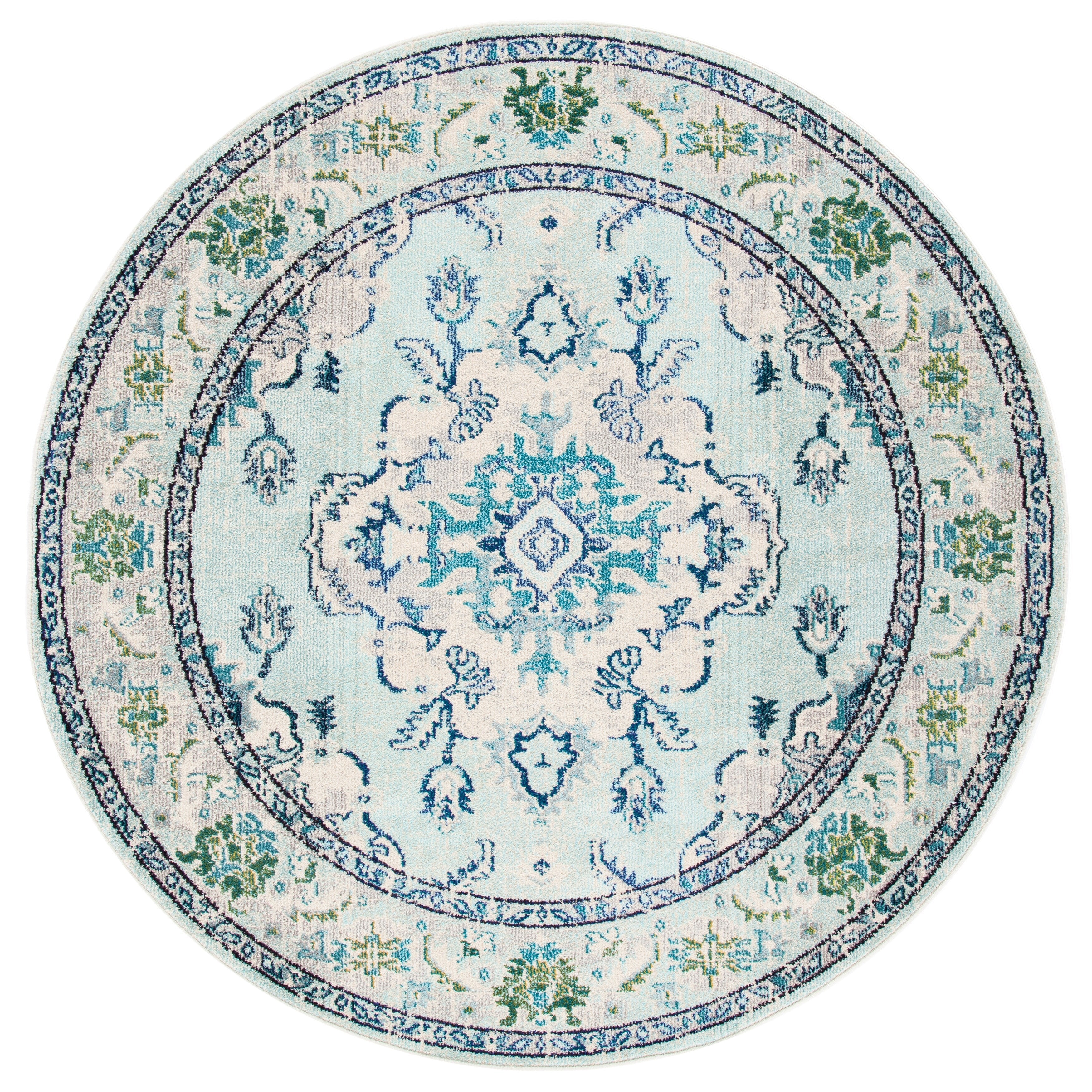 SAFAVIEH Monaco Oceane Boho Medallion Distressed Area Rug