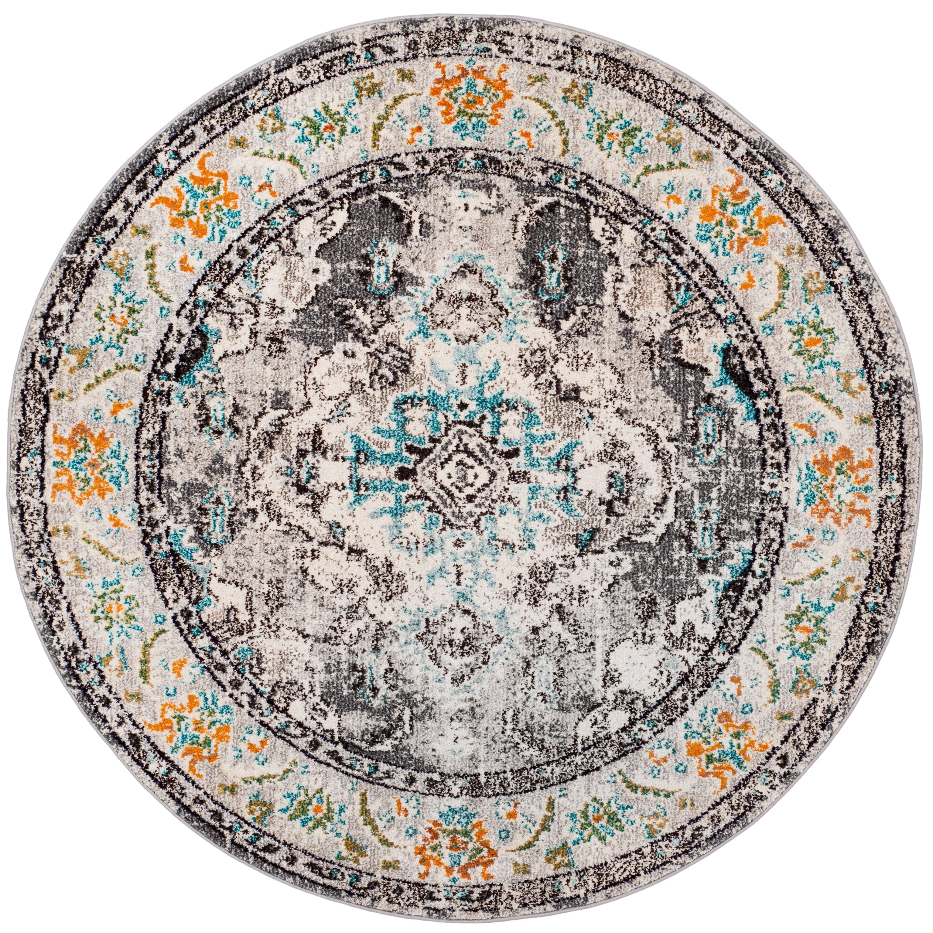 SAFAVIEH Monaco Oceane Boho Medallion Distressed Area Rug