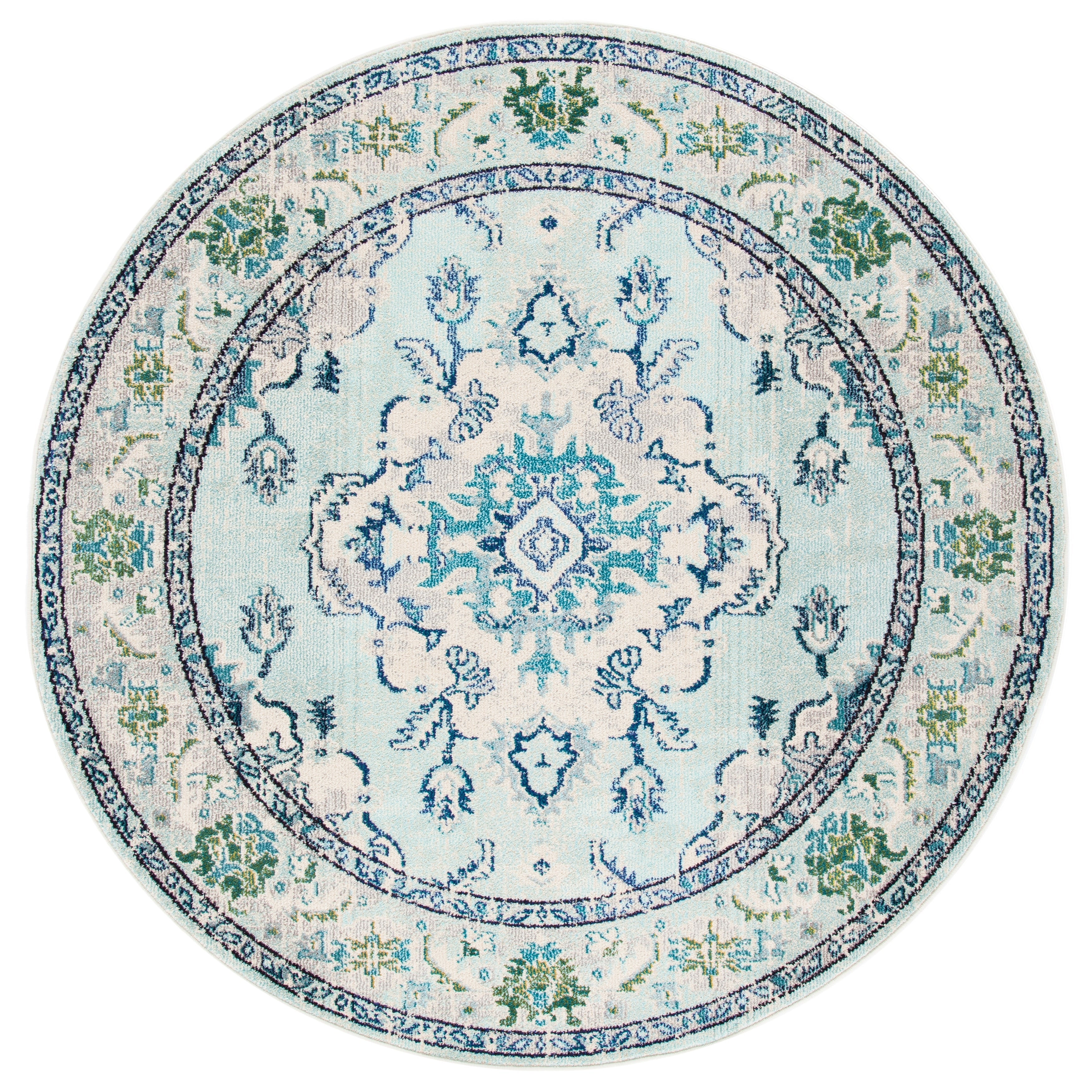SAFAVIEH Monaco Oceane Boho Medallion Distressed Area Rug