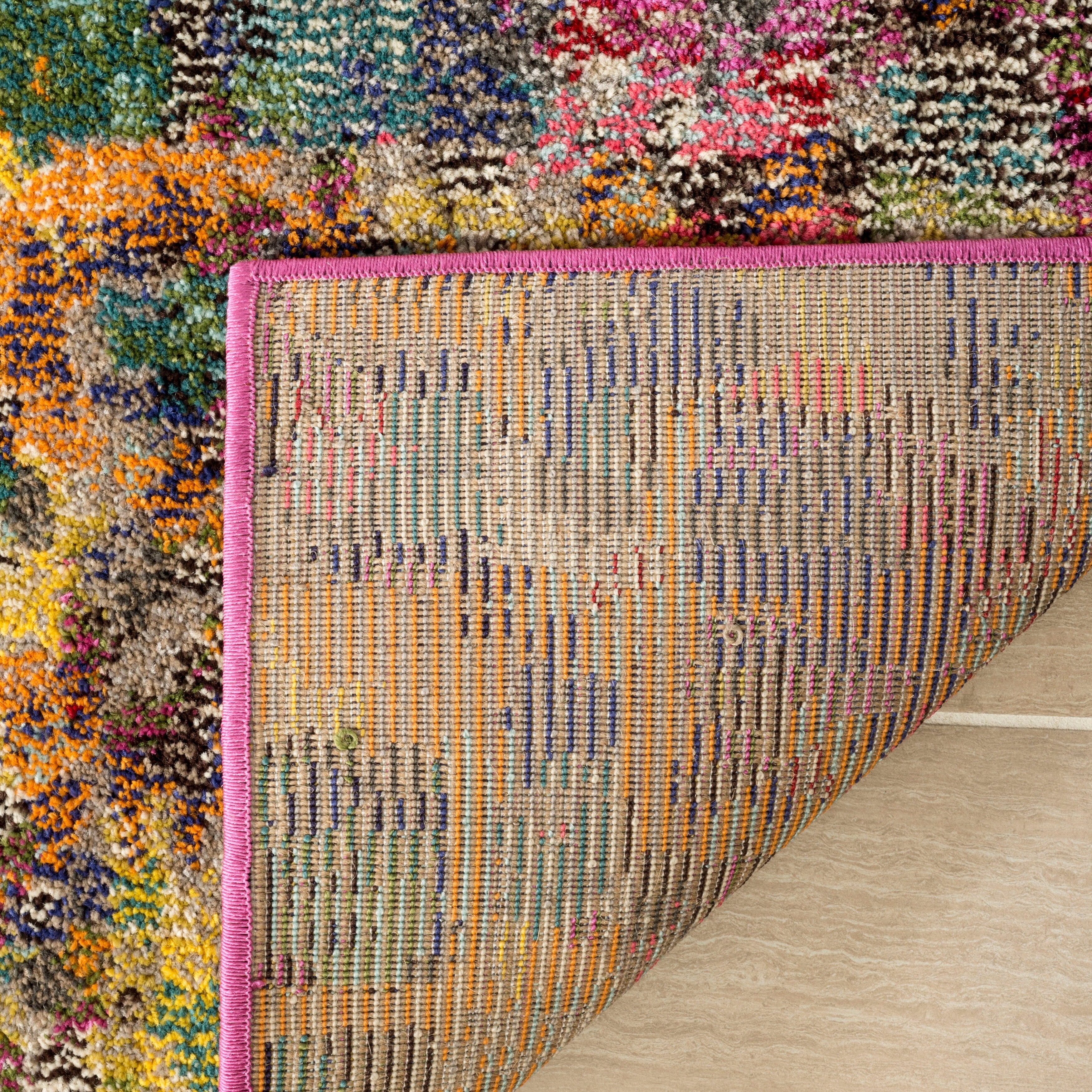 SAFAVIEH Monaco Panna Boho Abstract Modern Watercolor Area Rug