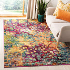 SAFAVIEH Monaco Panna Boho Abstract Modern Watercolor Area Rug