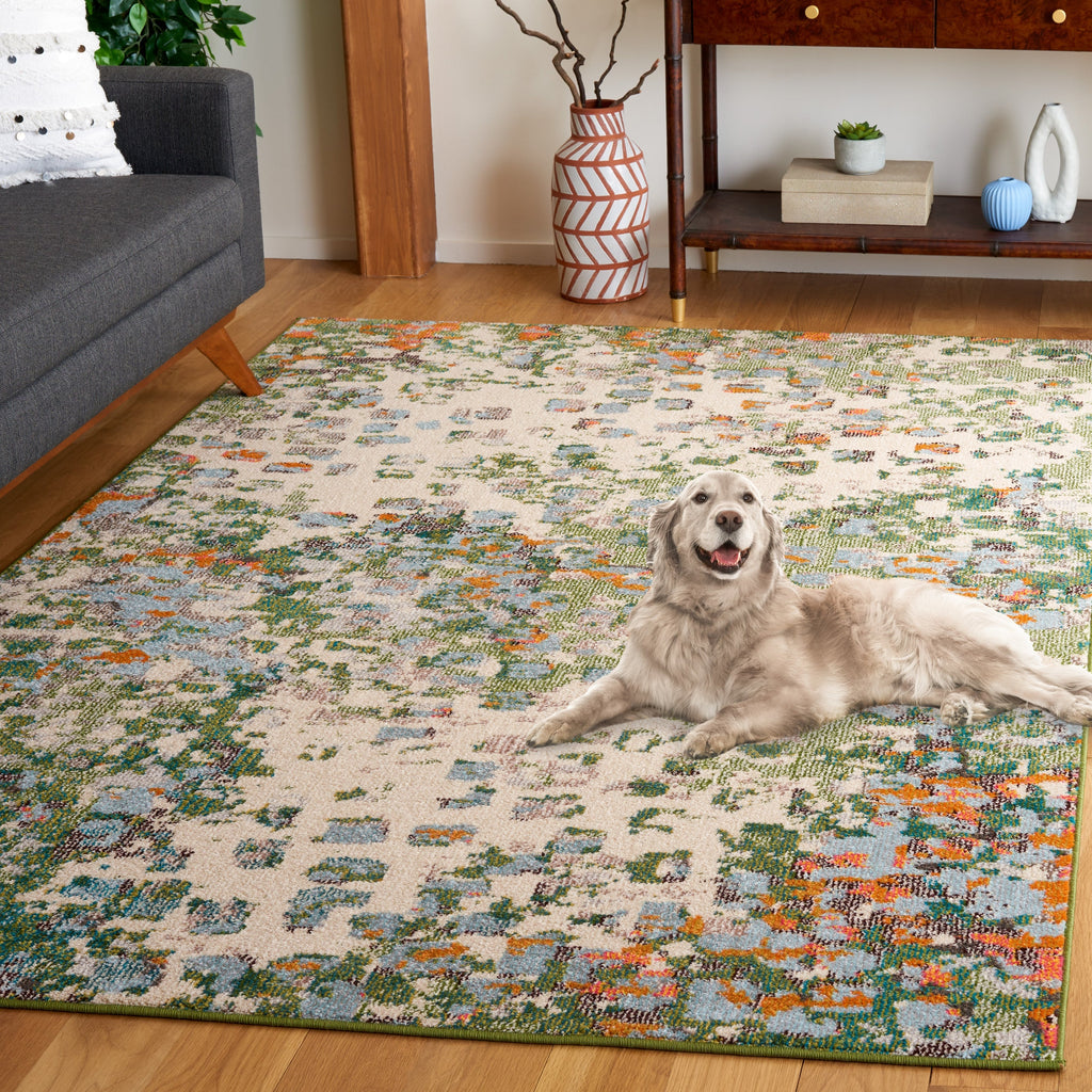 SAFAVIEH Monaco Panna Boho Abstract Modern Watercolor Area Rug