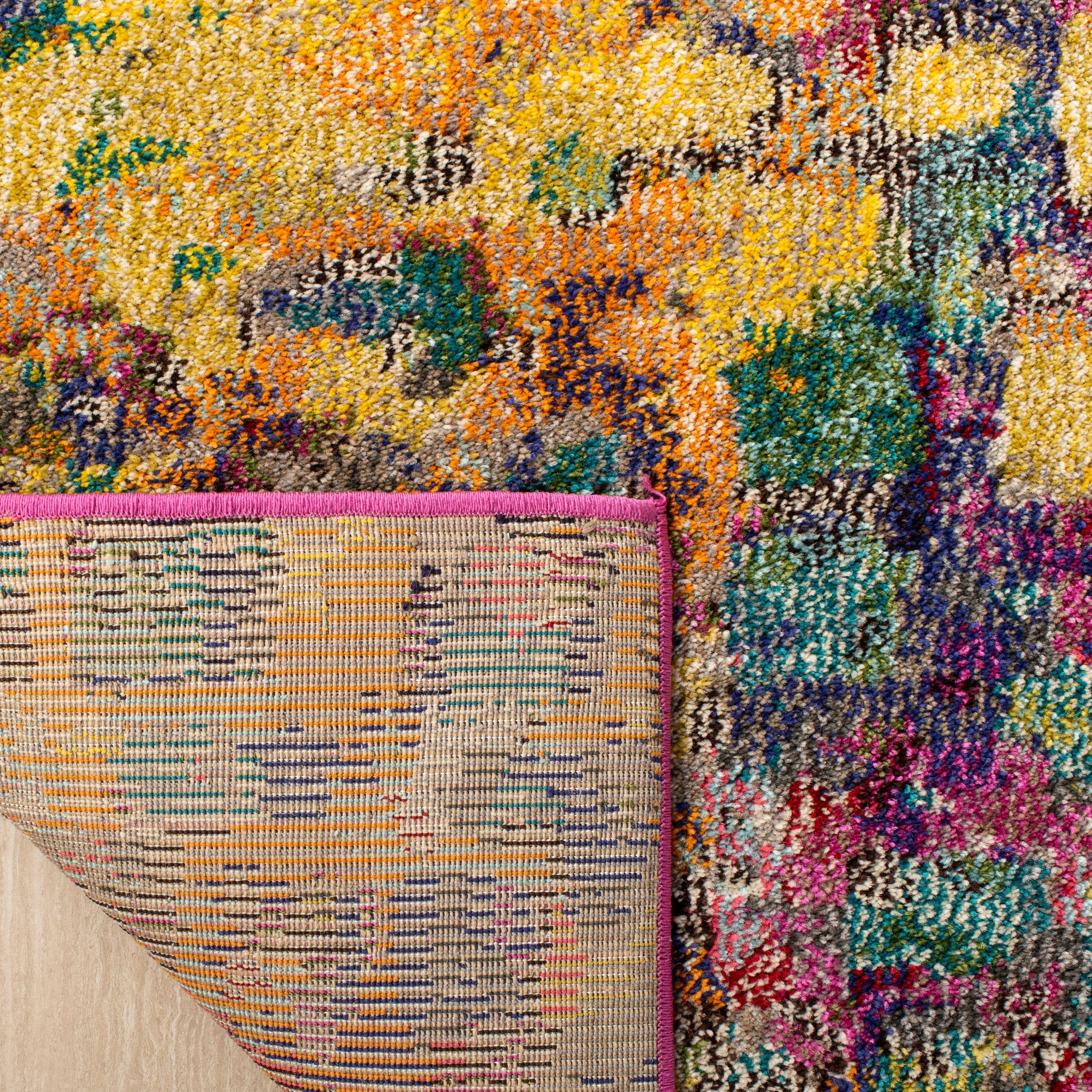 SAFAVIEH Monaco Panna Boho Abstract Modern Watercolor Area Rug