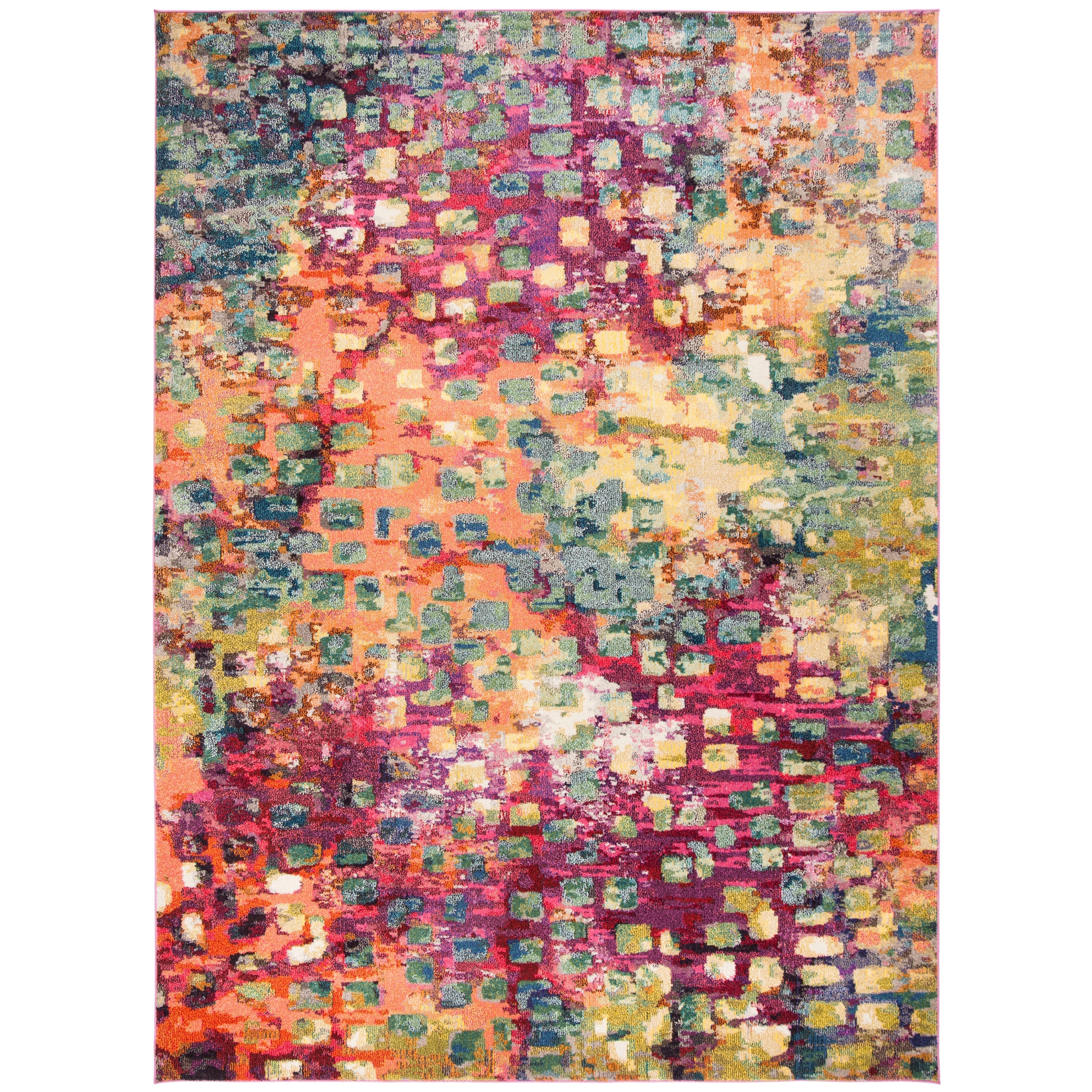 SAFAVIEH Monaco Panna Boho Abstract Modern Watercolor Area Rug