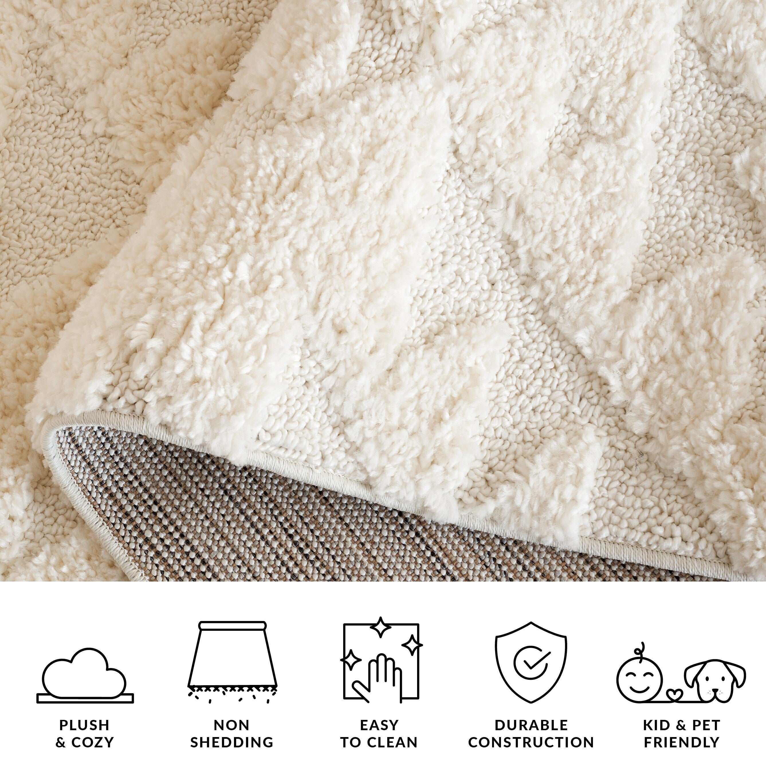 SAFAVIEH Moroccan Tassel Shag Delores 2-inch Thick Rug