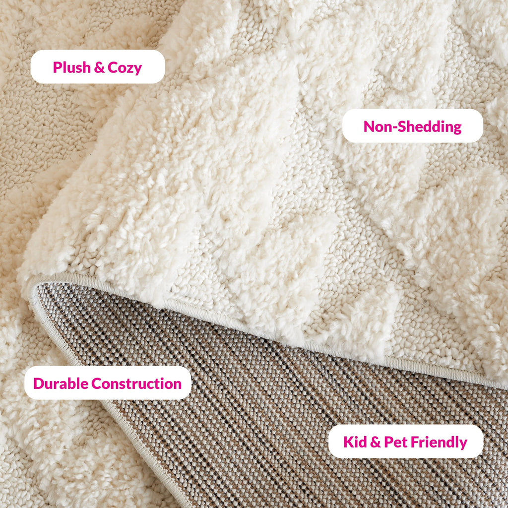 SAFAVIEH Moroccan Tassel Shag Delores 2-inch Thick Rug