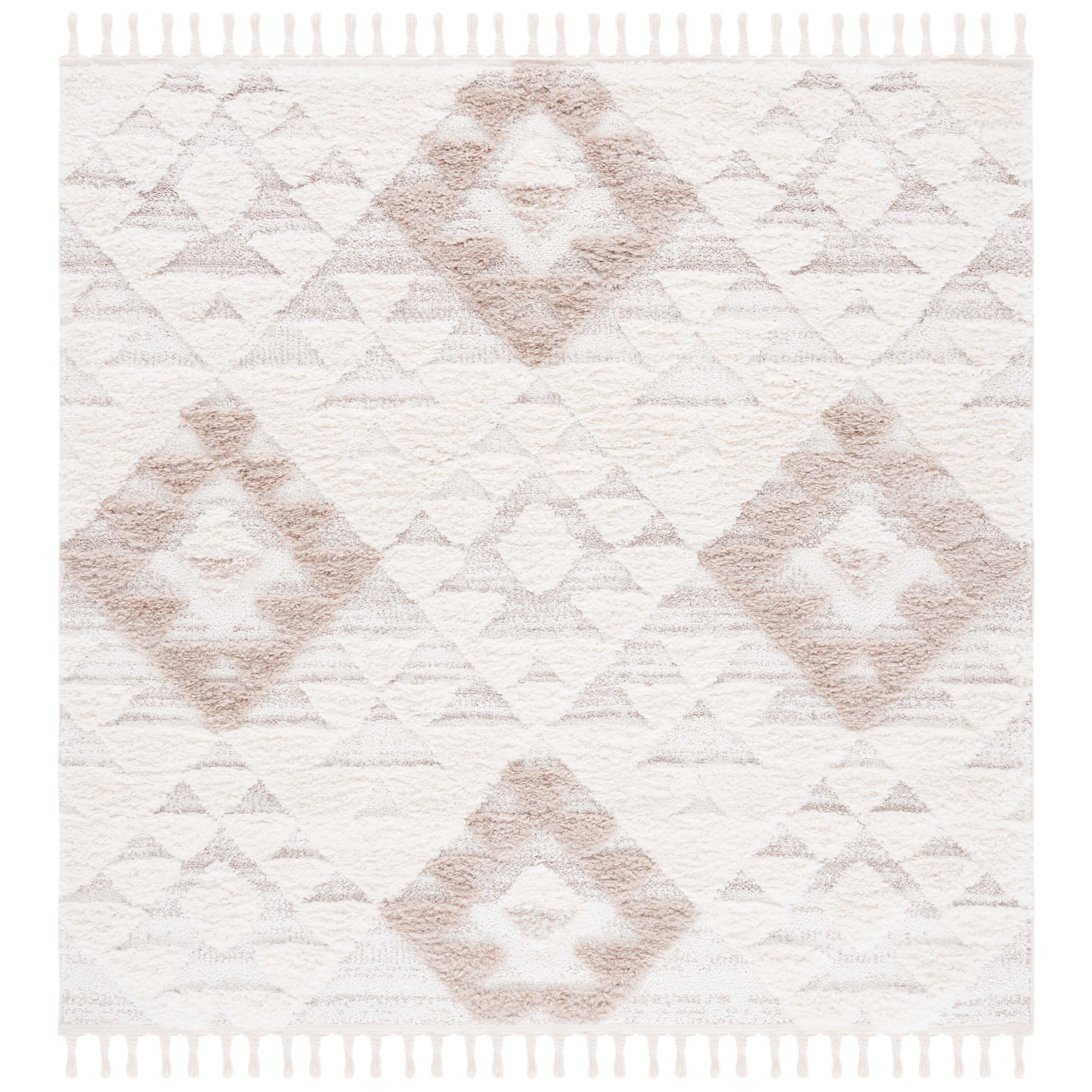 SAFAVIEH Moroccan Tassel Shag Delores 2-inch Thick Rug