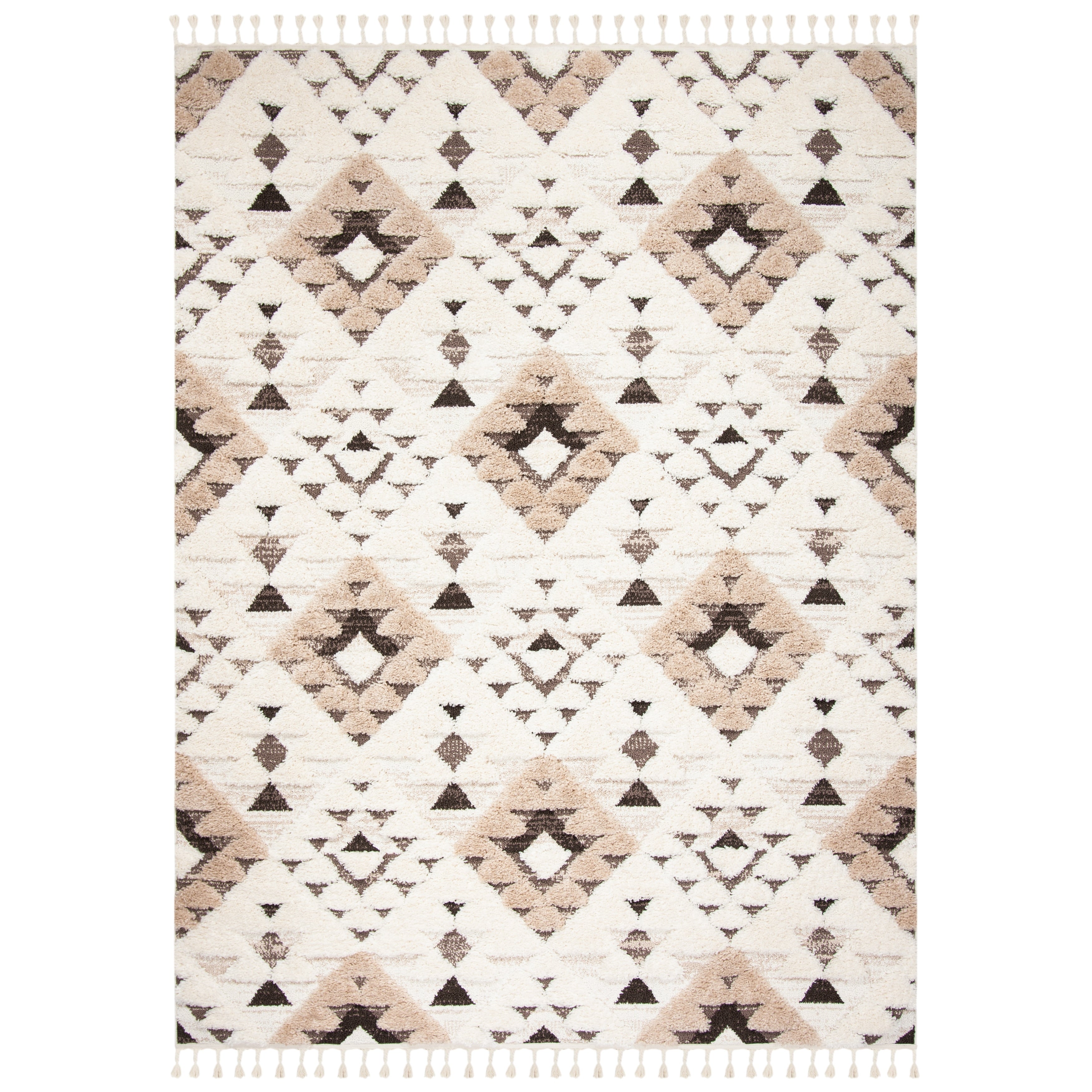 SAFAVIEH Moroccan Tassel Shag Delores 2-inch Thick Rug