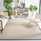 SAFAVIEH Natural Fiber Lorine Casual Border Sisal Rug