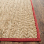 SAFAVIEH Natural Fiber Trilby Herringbone Seagrass Rug