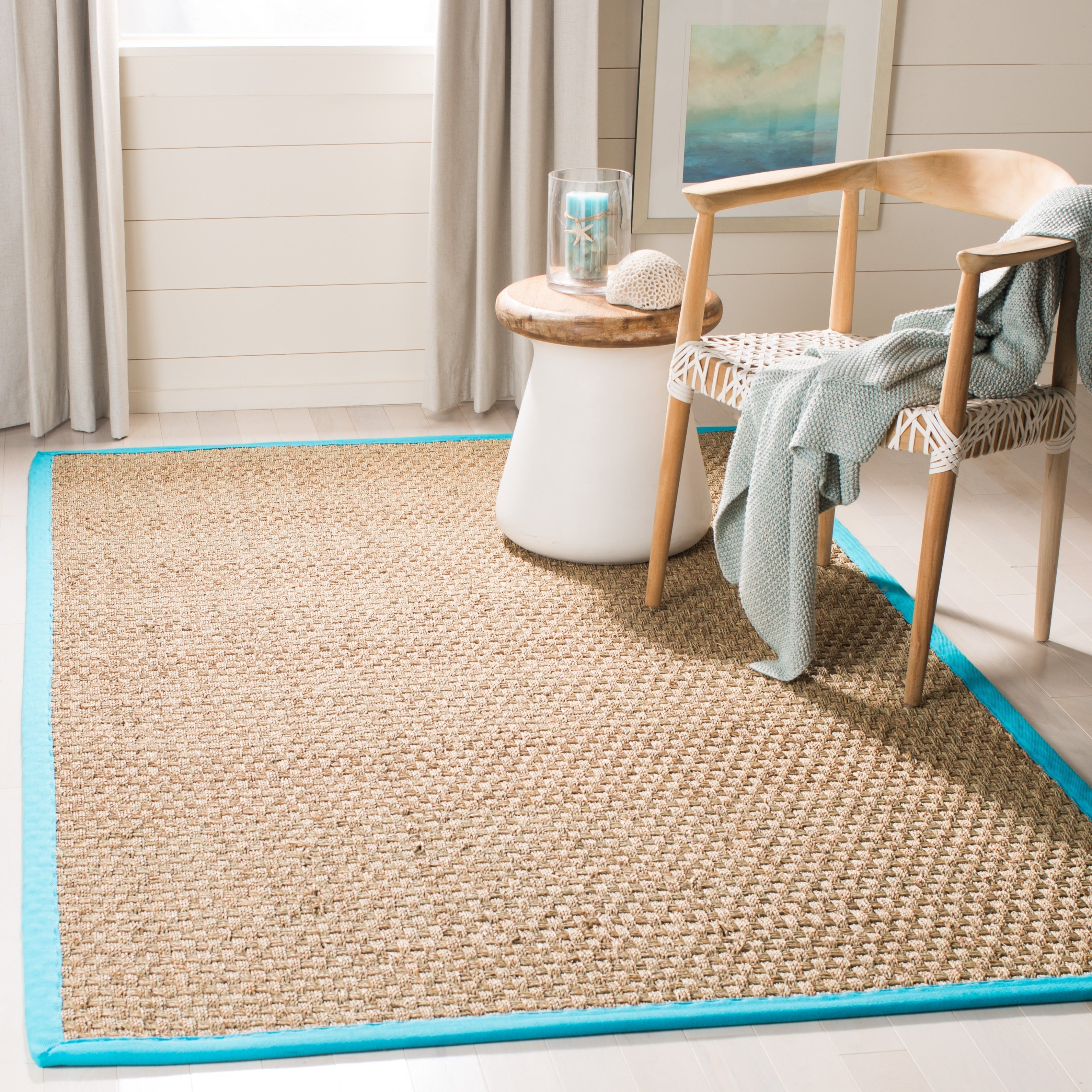 SAFAVIEH Natural Fiber Zymryd Basketweave Seagrass Rug