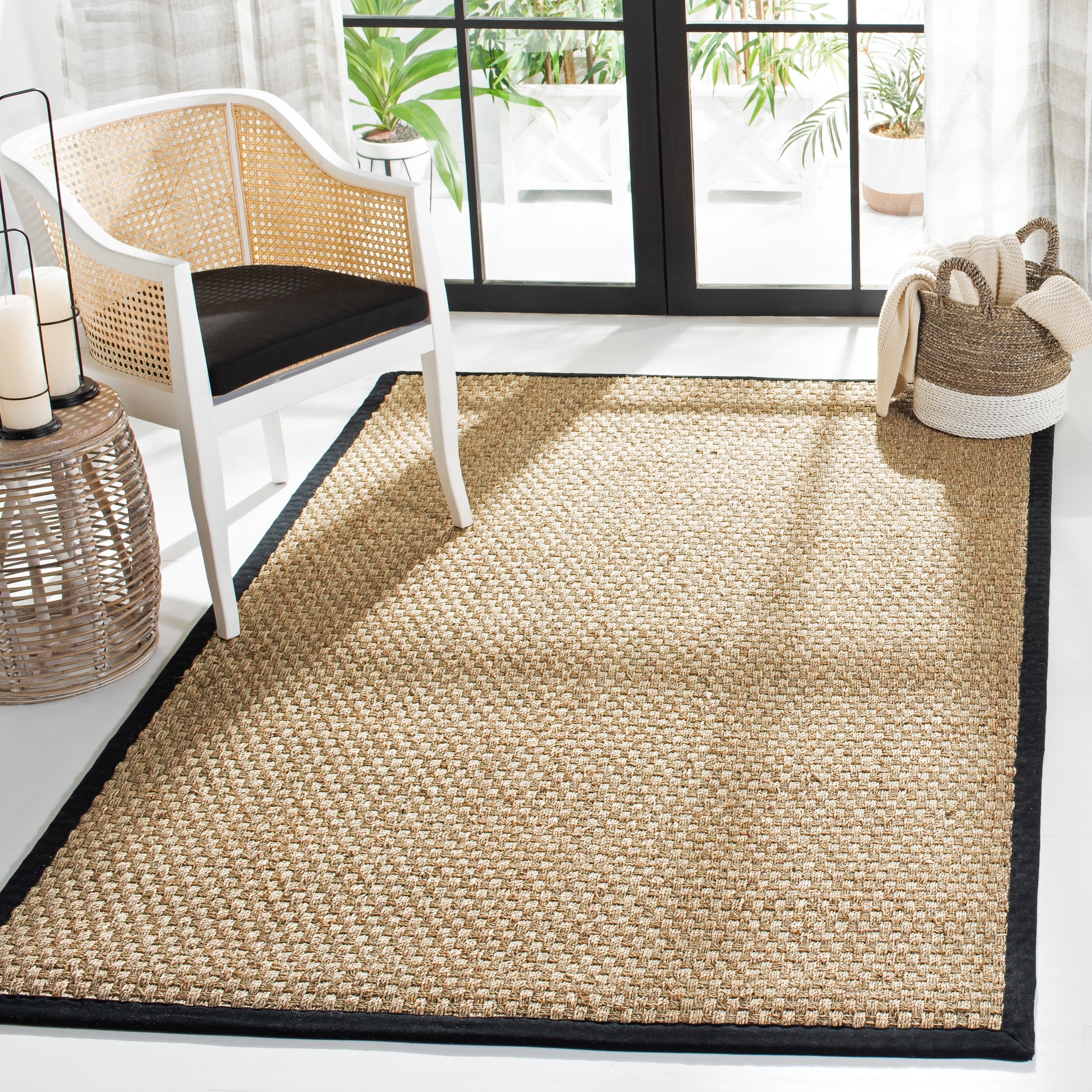 SAFAVIEH Natural Fiber Zymryd Basketweave Seagrass Rug
