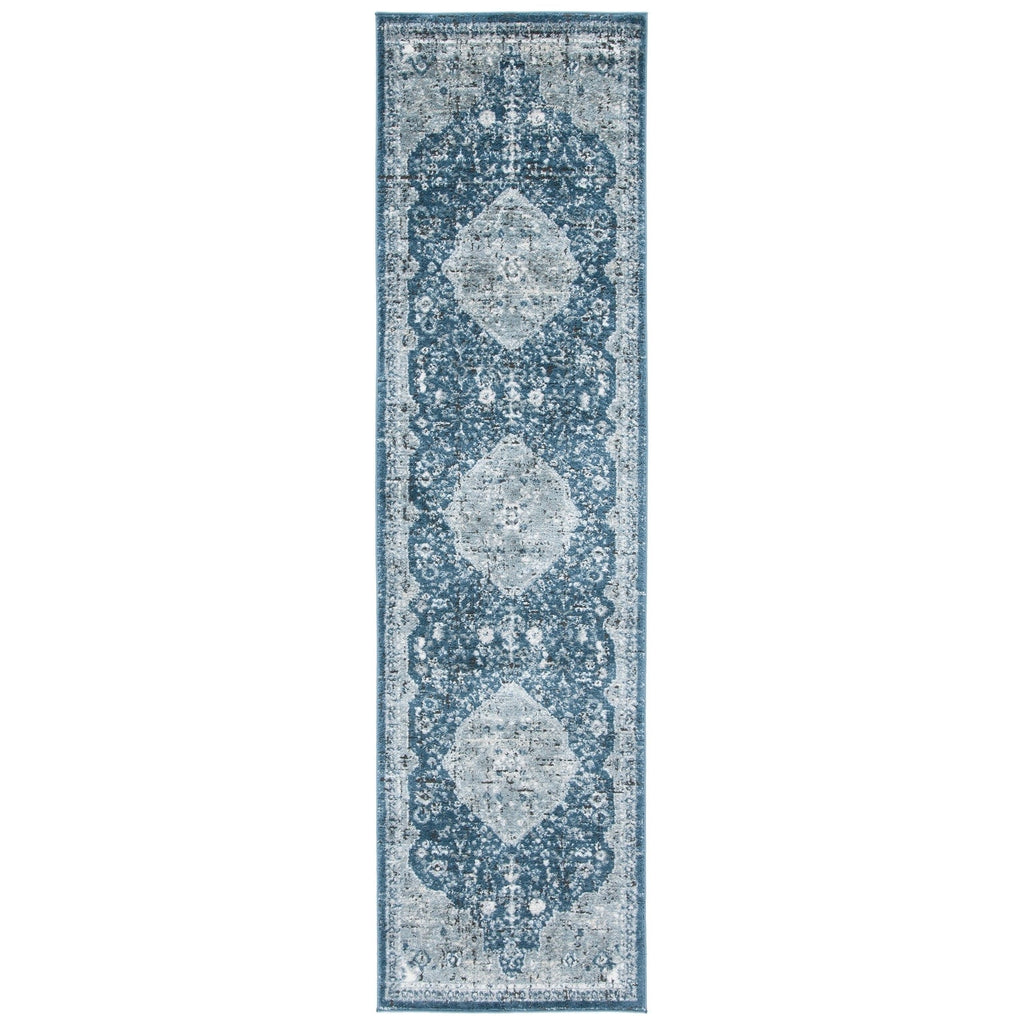 SAFAVIEH Oregon Hildegarde Traditional Oriental Navy/Ivory Rug