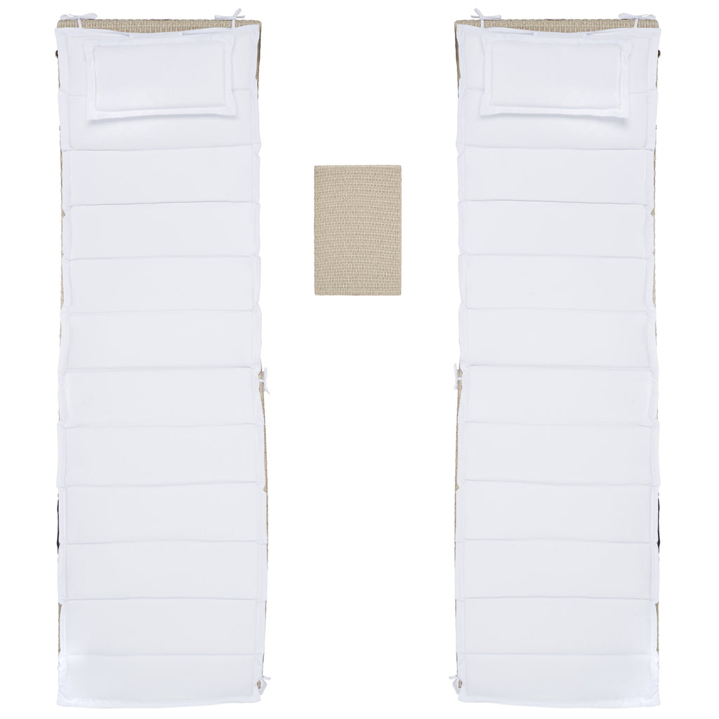 SAFAVIEH Outdoor Blaguna 3-Piece Sun Lounger Set - 83Wx20Dx24H