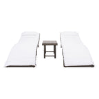 SAFAVIEH Outdoor Blaguna 3-Piece Sun Lounger Set - 83Wx20Dx24H
