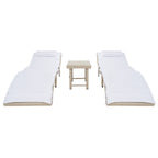 SAFAVIEH Outdoor Blaguna 3-Piece Sun Lounger Set - 83Wx20Dx24H