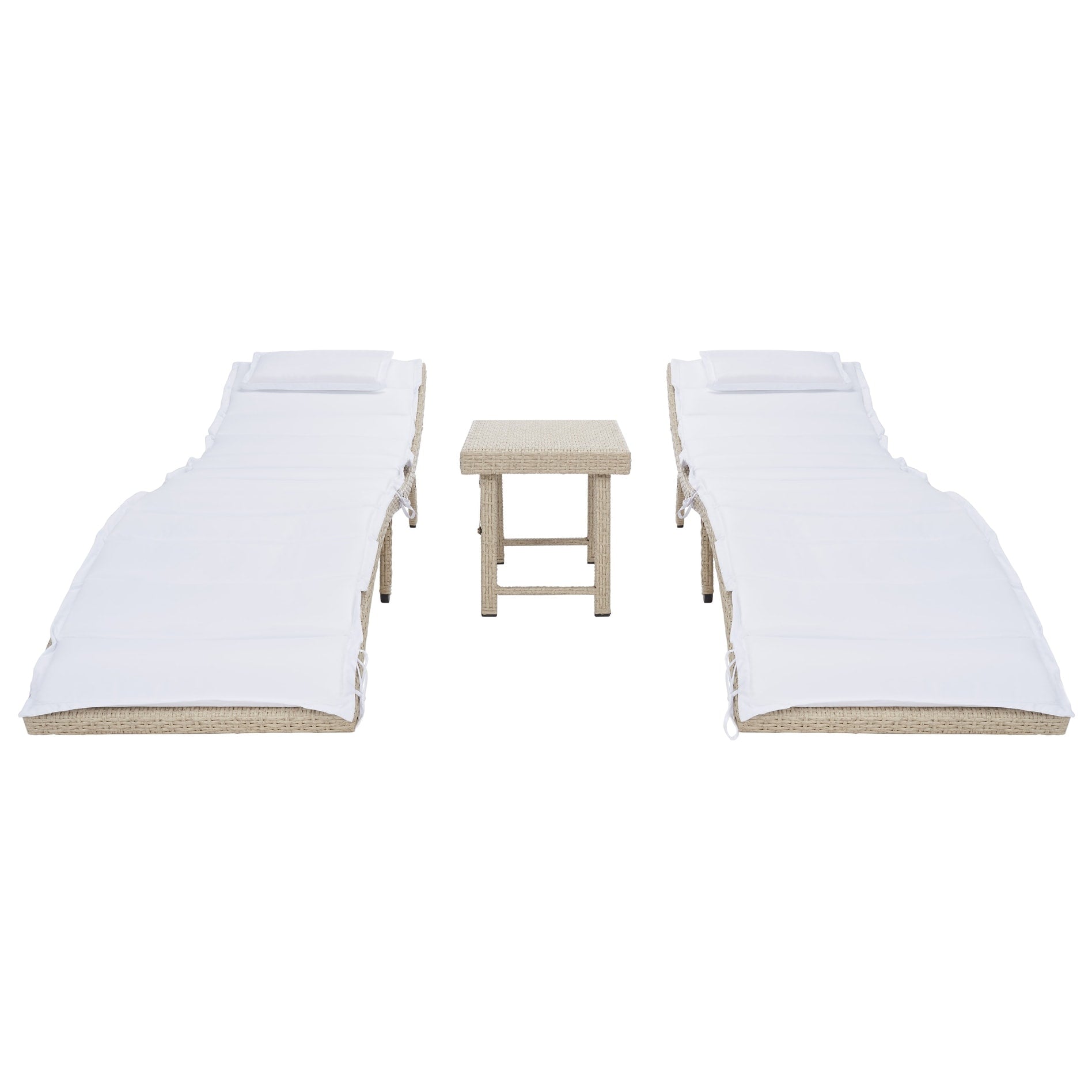 SAFAVIEH Outdoor Blaguna 3-Piece Sun Lounger Set - 83Wx20Dx24H