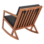 SAFAVIEH Outdoor Makaila Rocking Chair with Cushion - 26W x 31D x 38H