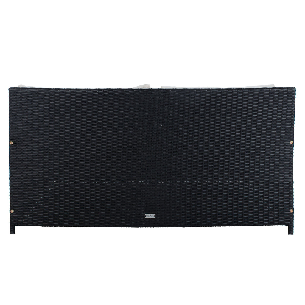 SAFAVIEH Outdoor Taniyah Wicker Daybed with Pillow & Cushions - 53W x 28D x 62H