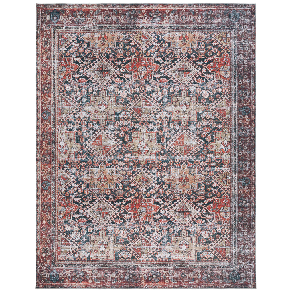 SAFAVIEH Tucson Machine Washable Slip Resistant Eldora Traditional Rug
