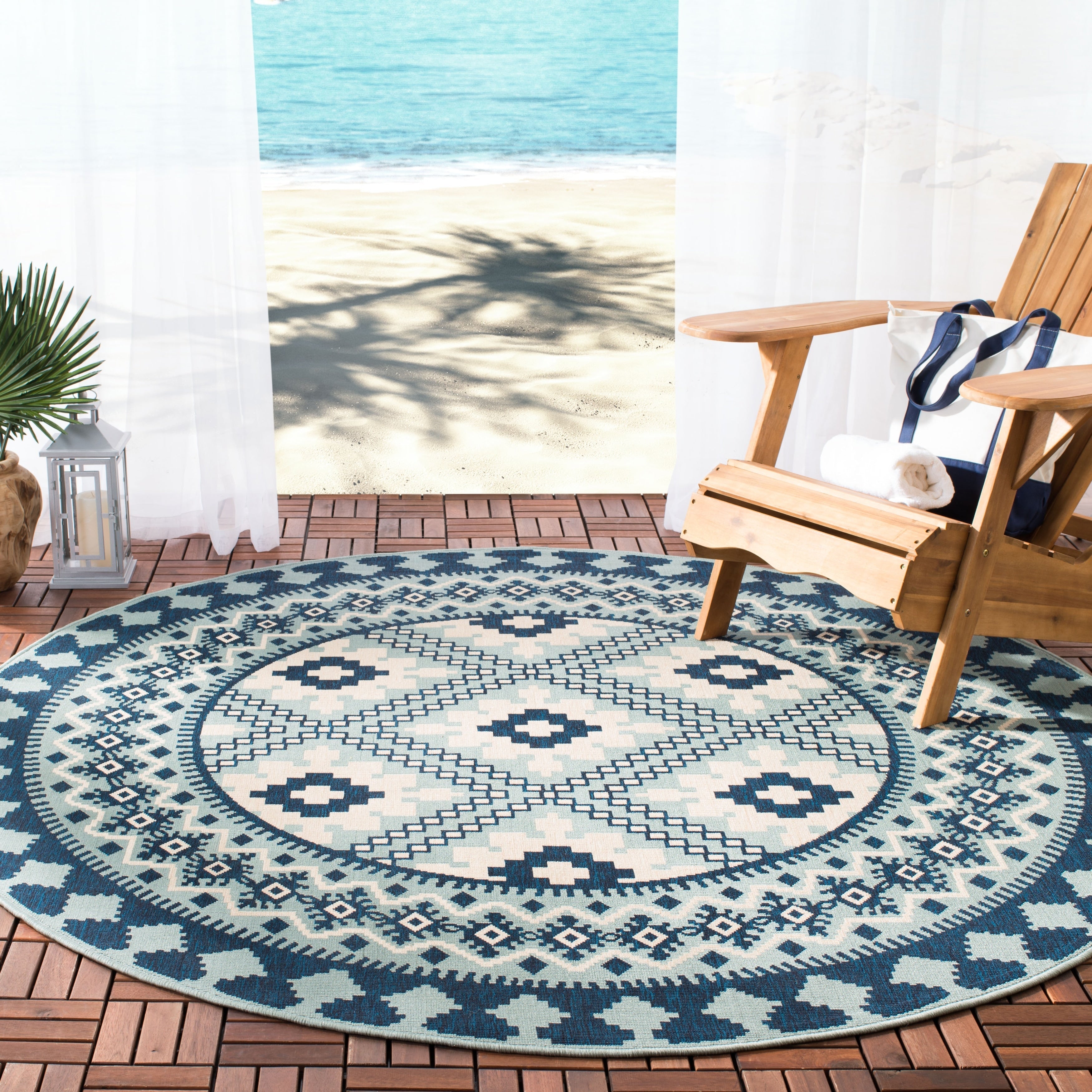 SAFAVIEH Veranda Rita Indoor/ Outdoor Waterproof Patio Backyard Rug
