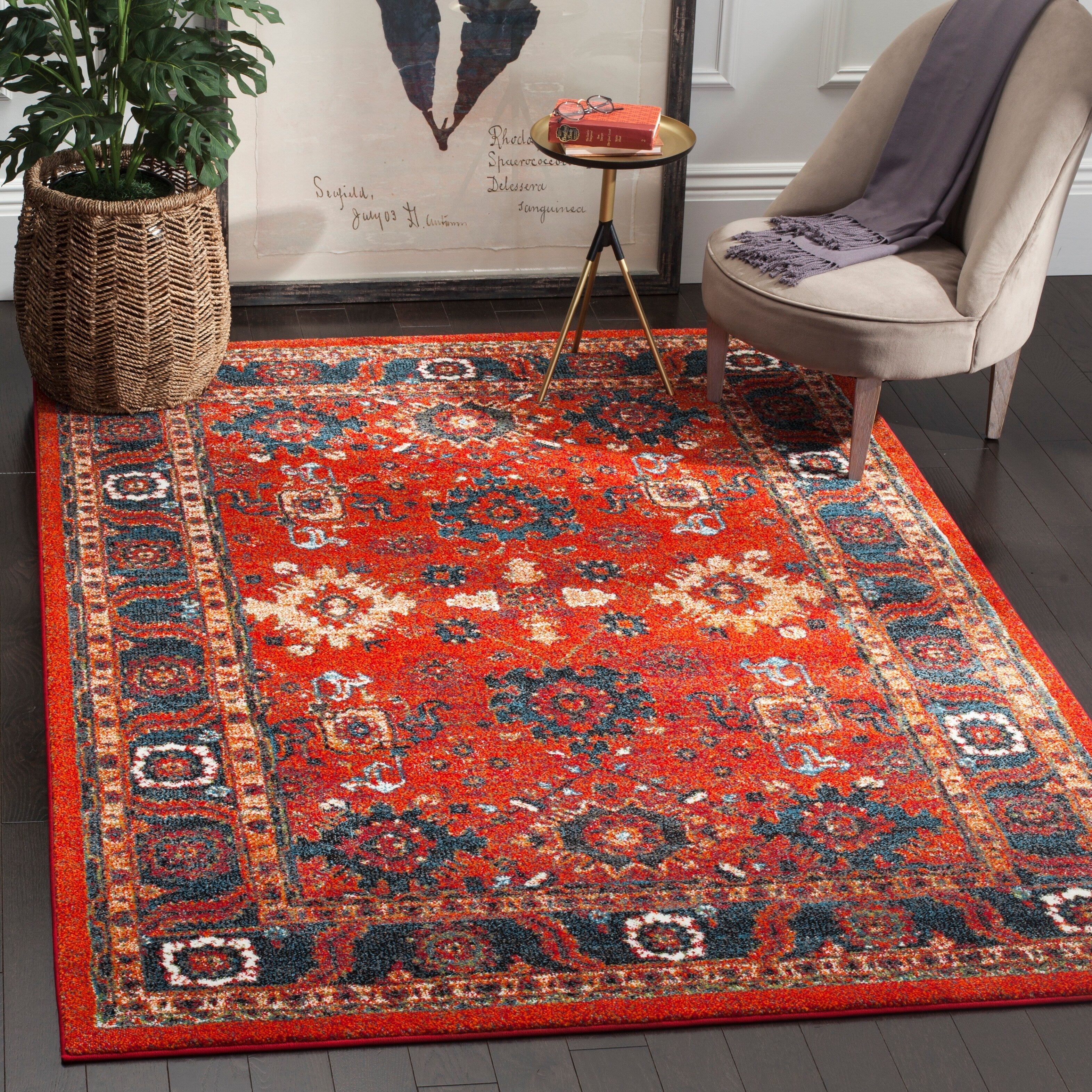 SAFAVIEH Vintage Hamadan Bridget Traditional Oriental Rug