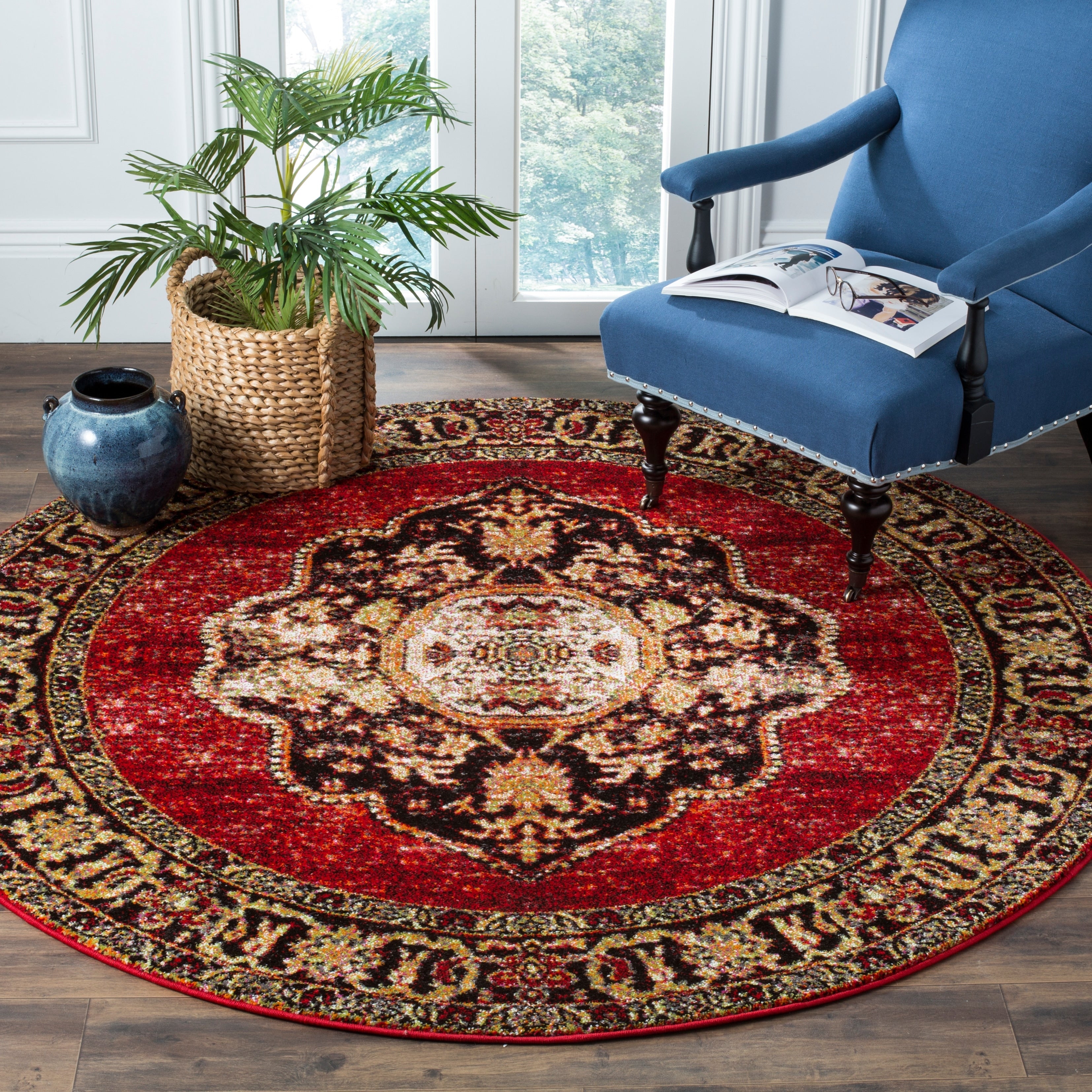 SAFAVIEH Vintage Hamadan Ismay Oriental Distressed Rug