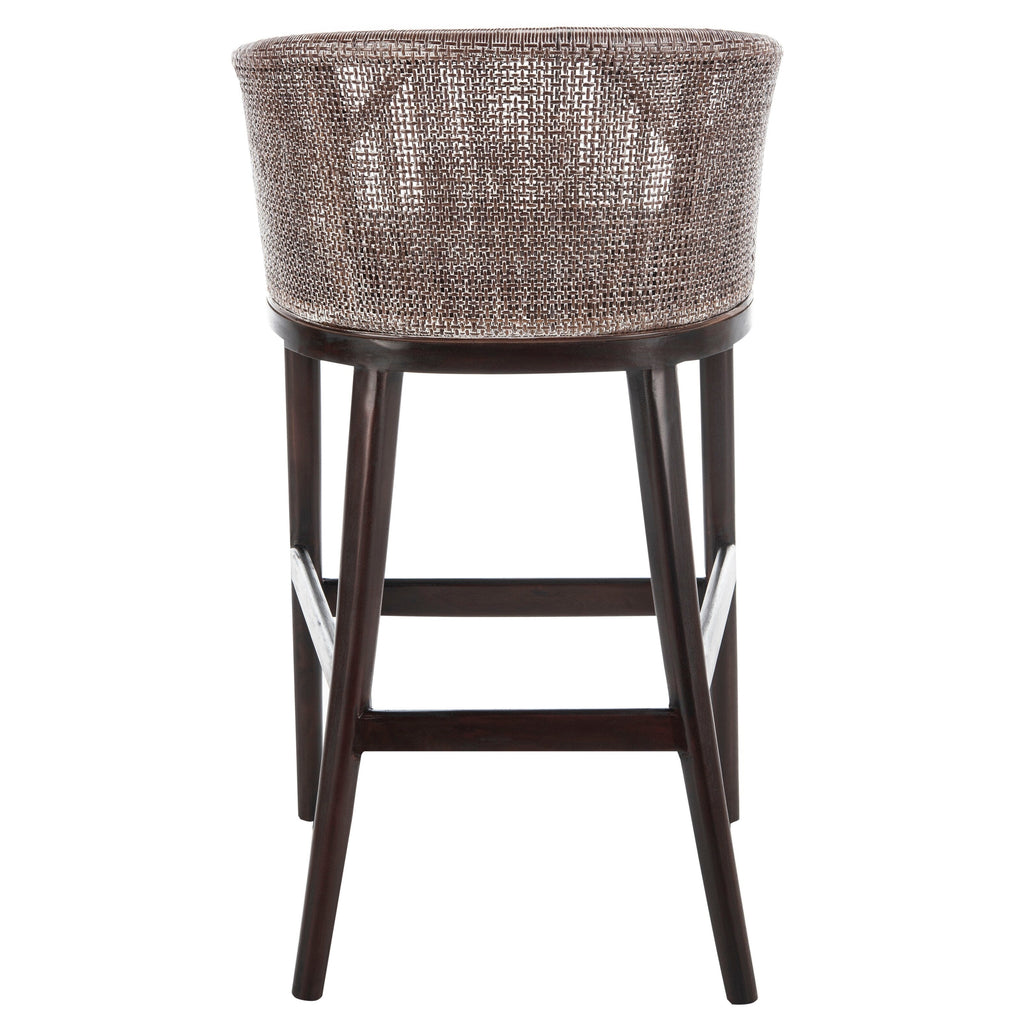 SAFAVIEH Virona Rattan 30-inch Bar Stool - 22.3 W x 20.5 L x 39 H - 22Wx21Dx39H