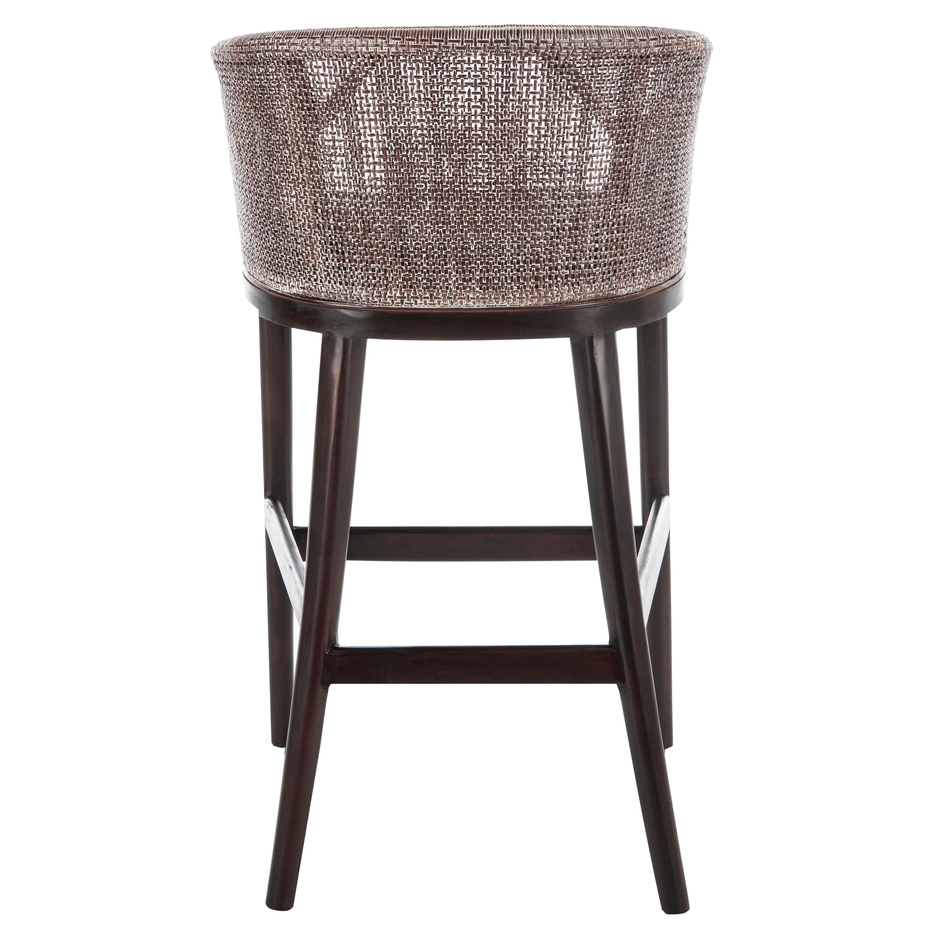 SAFAVIEH Virona Rattan 30-inch Bar Stool - 22.3 W x 20.5 L x 39 H - 22Wx21Dx39H