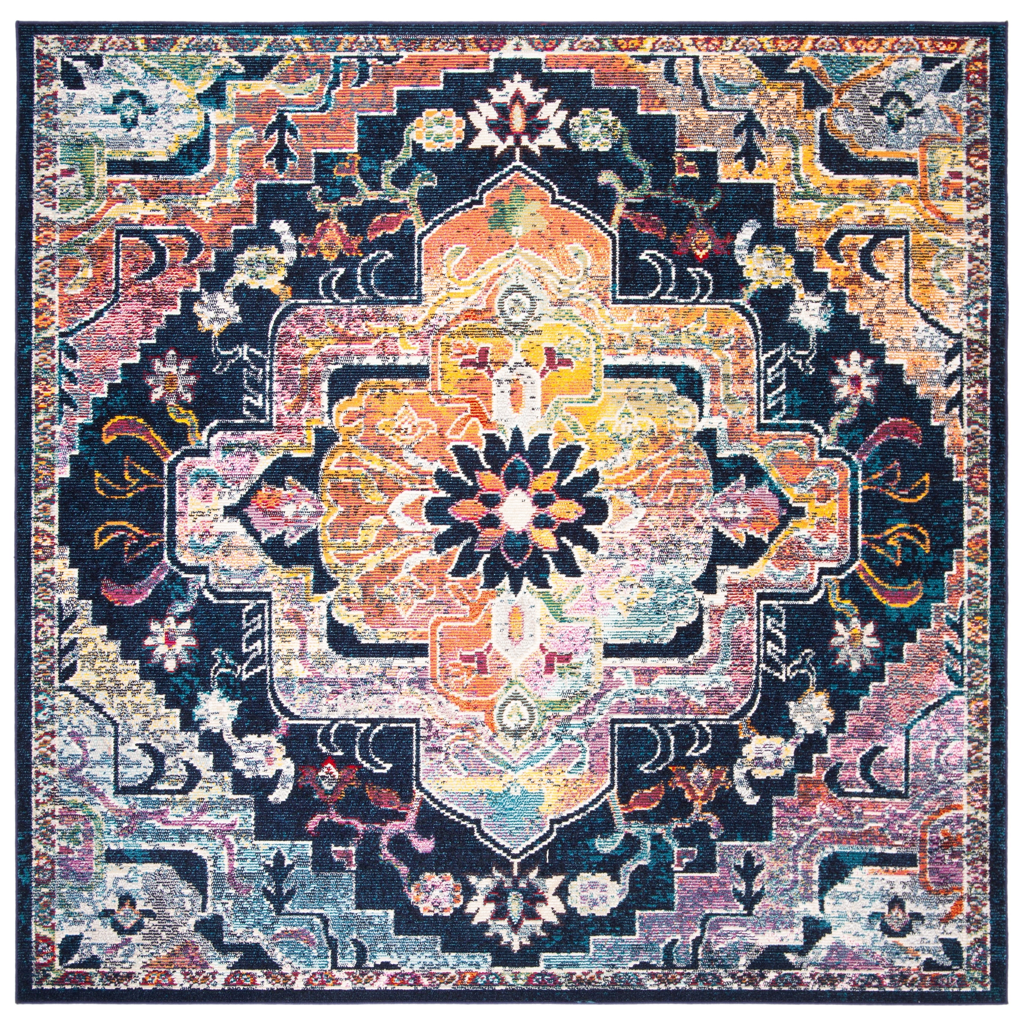 SAFAVIEH, Crystal Naimat Vintage Boho Medallion Rug