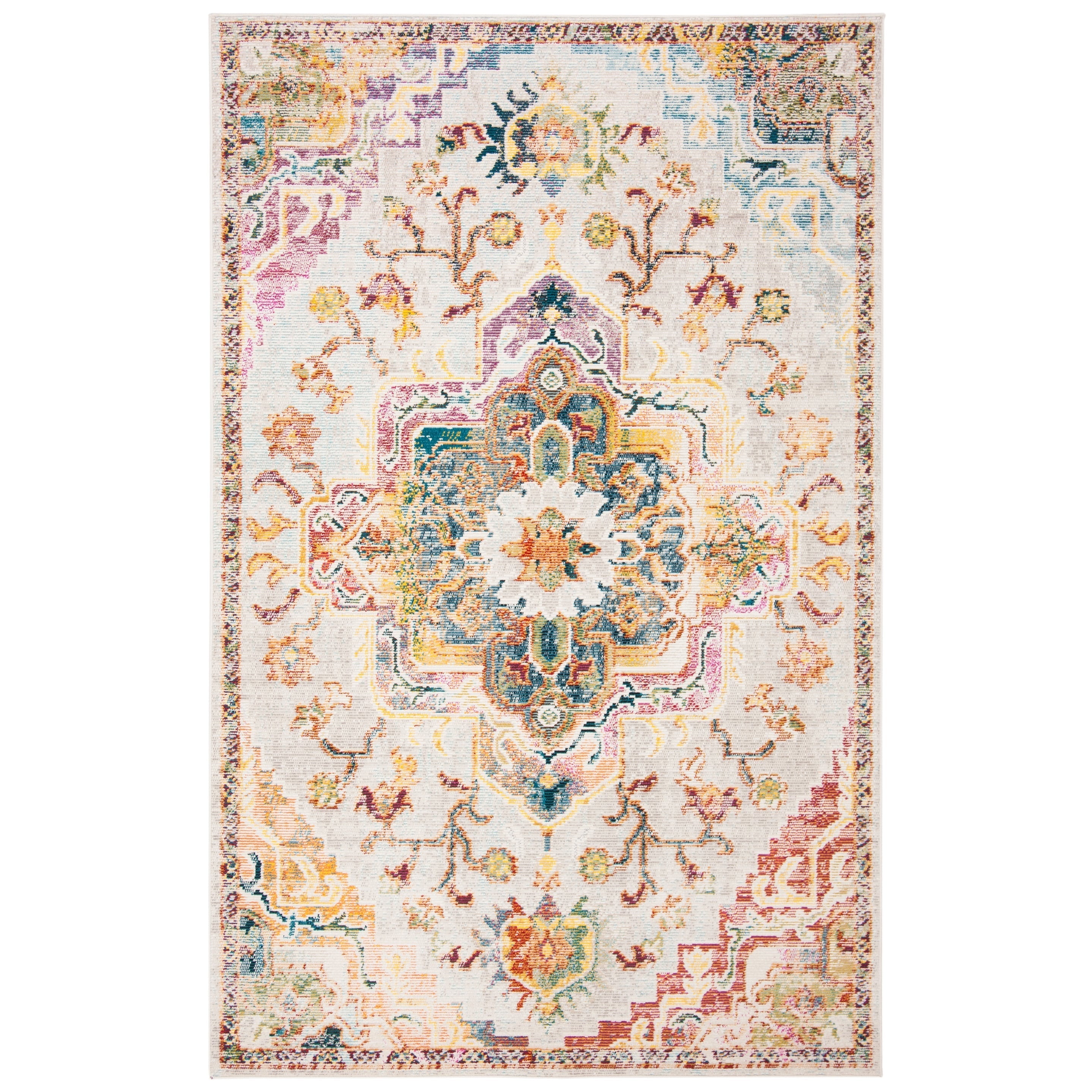 SAFAVIEH, Crystal Naimat Vintage Boho Medallion Rug