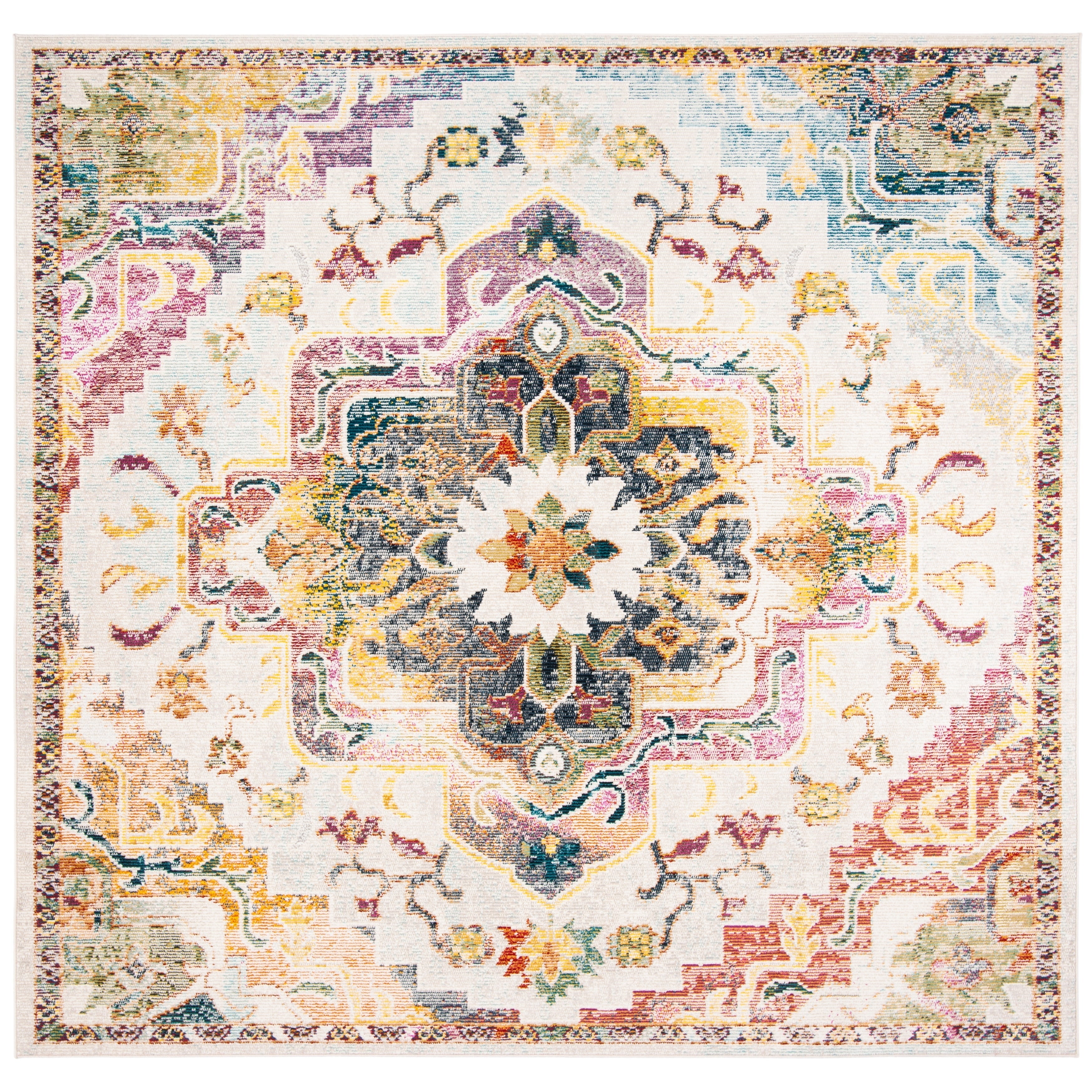 SAFAVIEH, Crystal Naimat Vintage Boho Medallion Rug
