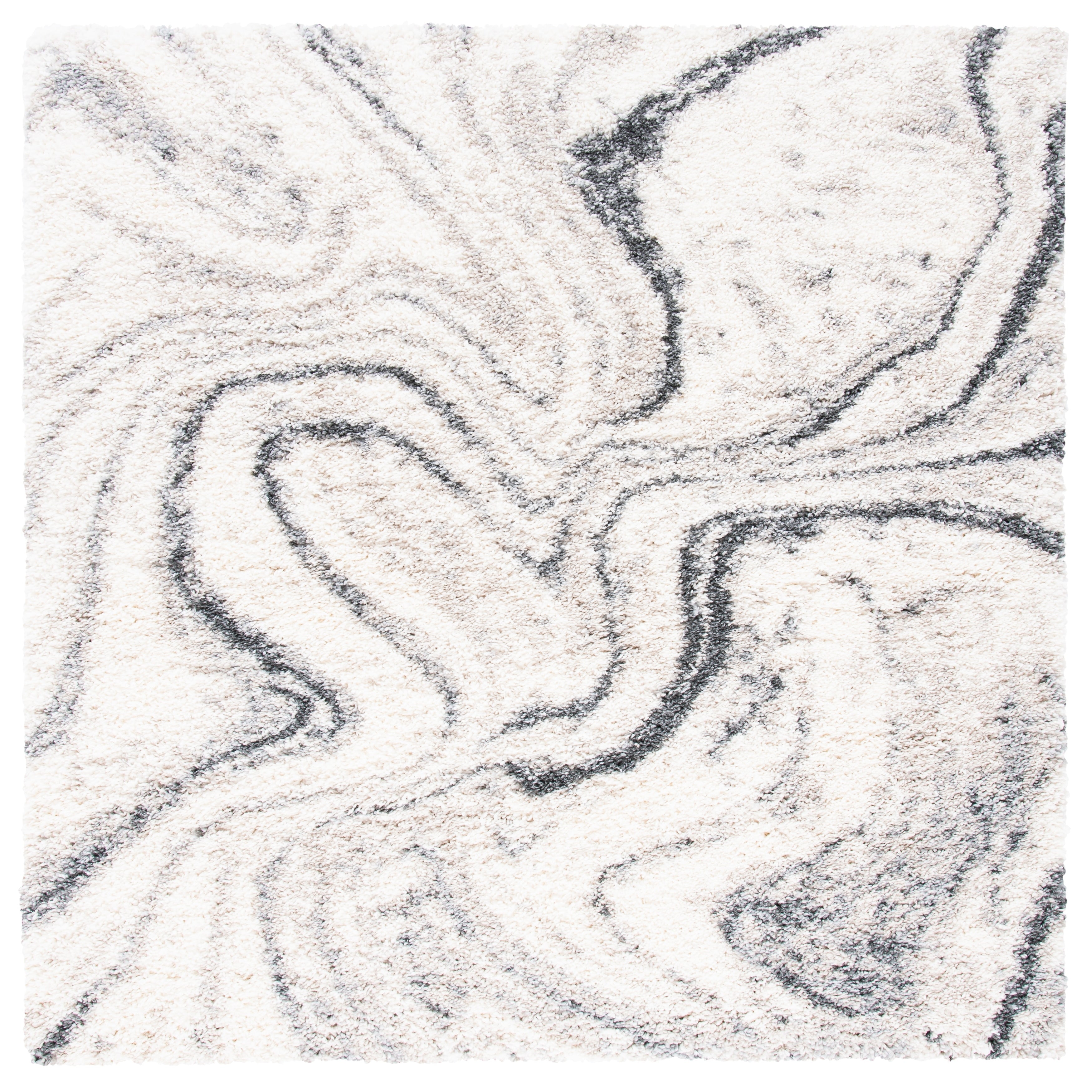 SAFAVIEH, Fontana Shag Zviya Modern Abstract 2-inch Thick Rug