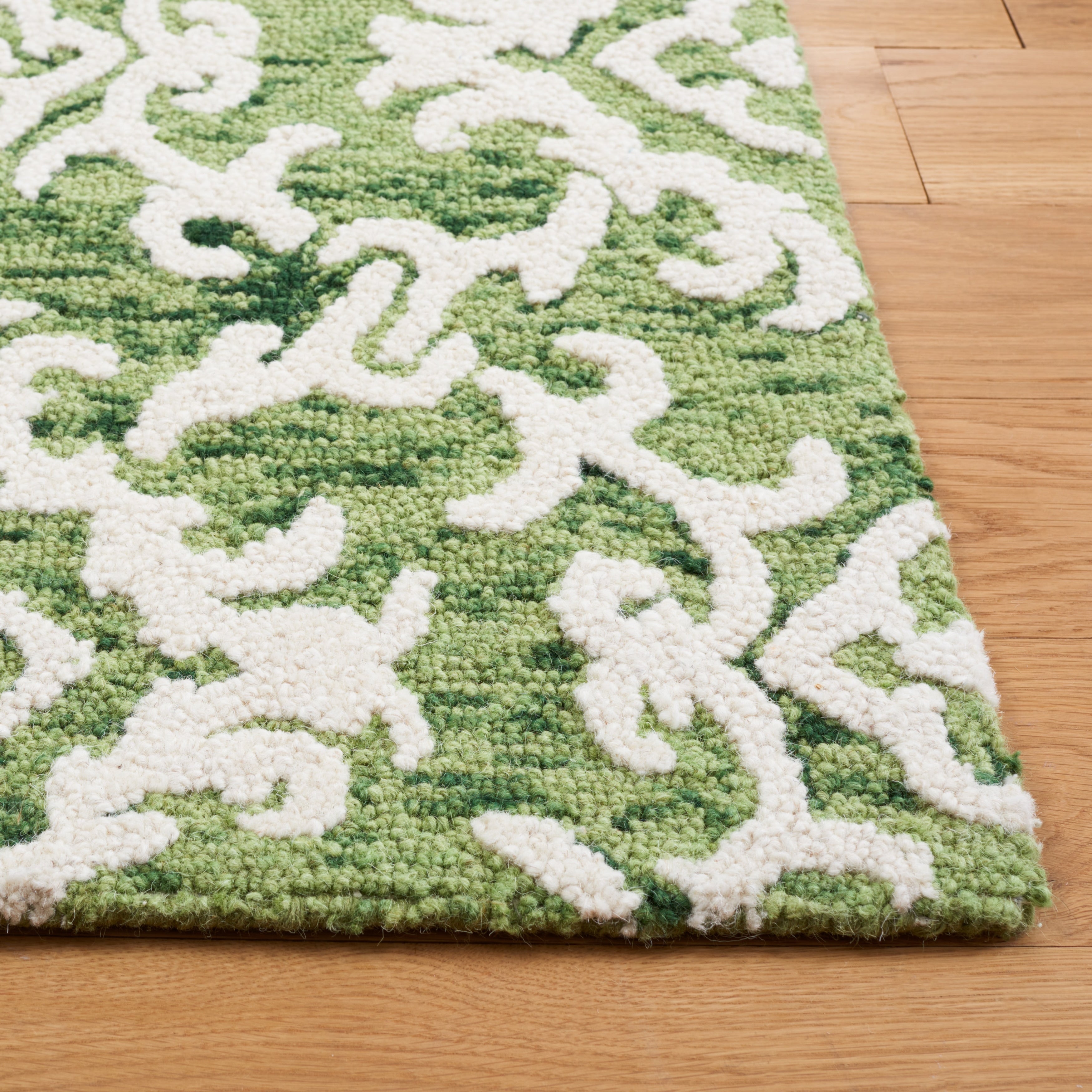 SAFAVIEH, Handmade Blossom Vesela Modern Floral Wool Rug