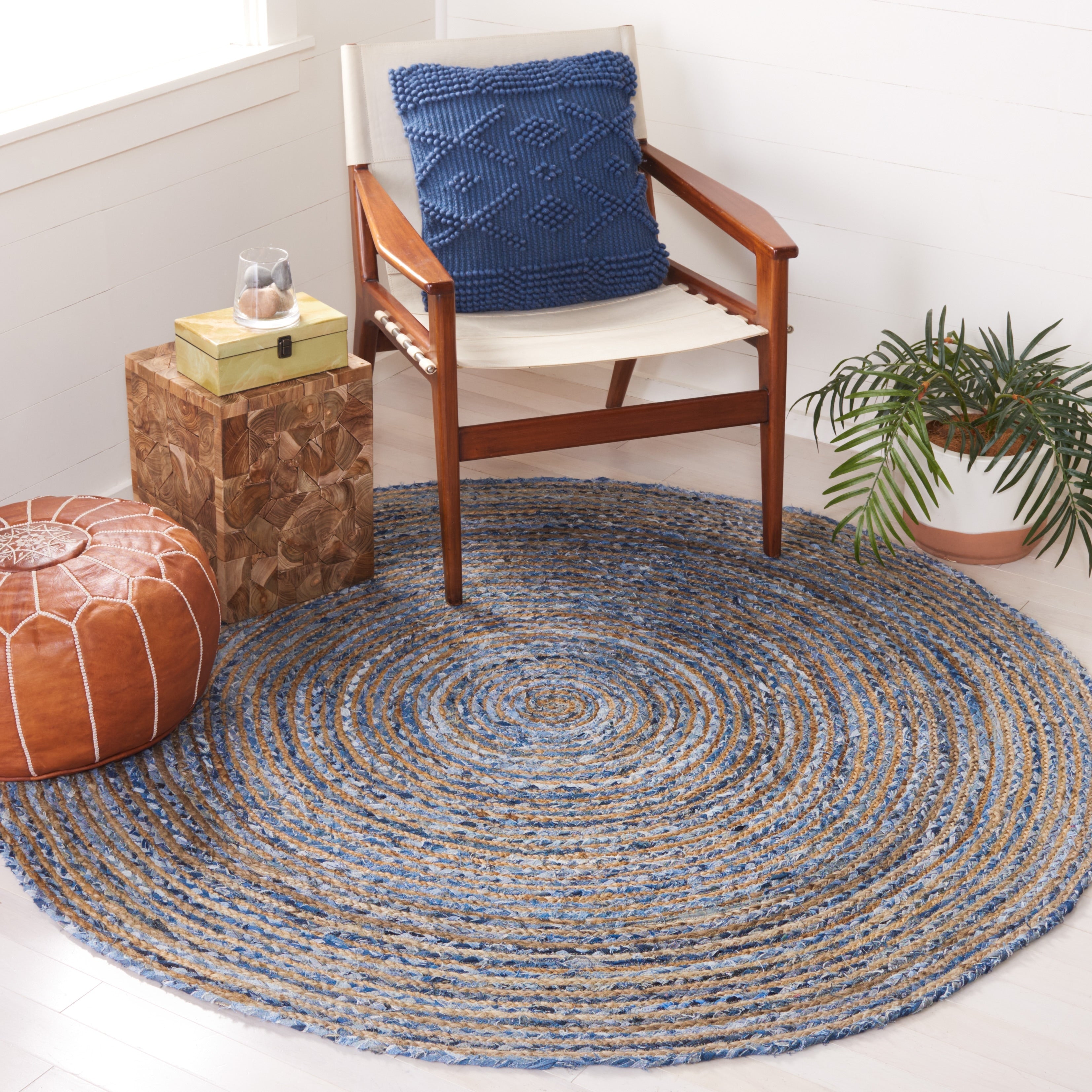 SAFAVIEH, Handmade Cape Cod Rietie Boho Coastal Jute Rug