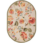 SAFAVIEH, Handmade Chelsea Jurendine French Country Floral Wool Rug