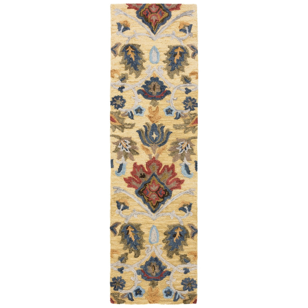 SAFAVIEH, Handmade Marietje Blossom French Country Wool Area Rug