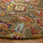 SAFAVIEH, Handmade Marietje Blossom French Country Wool Area Rug