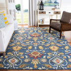 SAFAVIEH, Handmade Marietje Blossom French Country Wool Area Rug