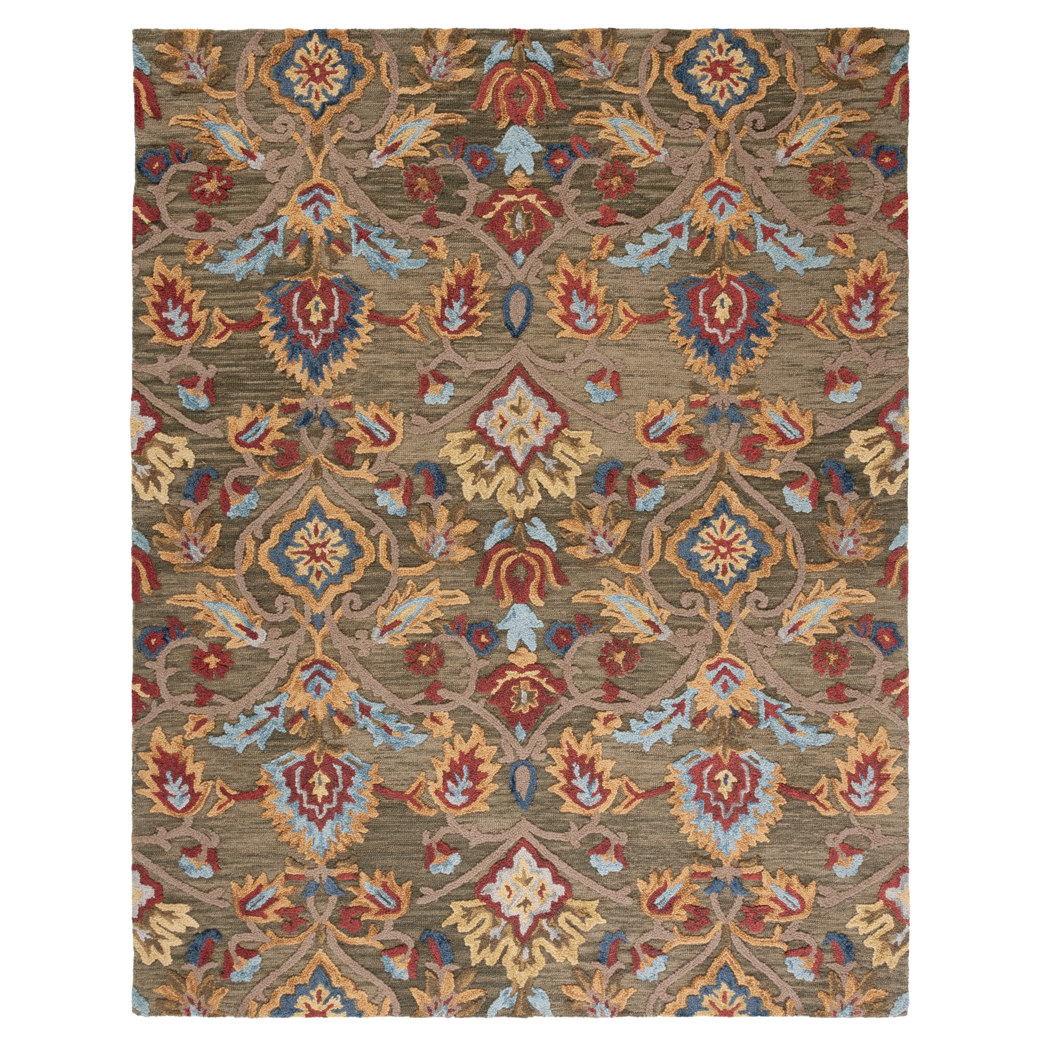 SAFAVIEH, Handmade Marietje Blossom French Country Wool Area Rug