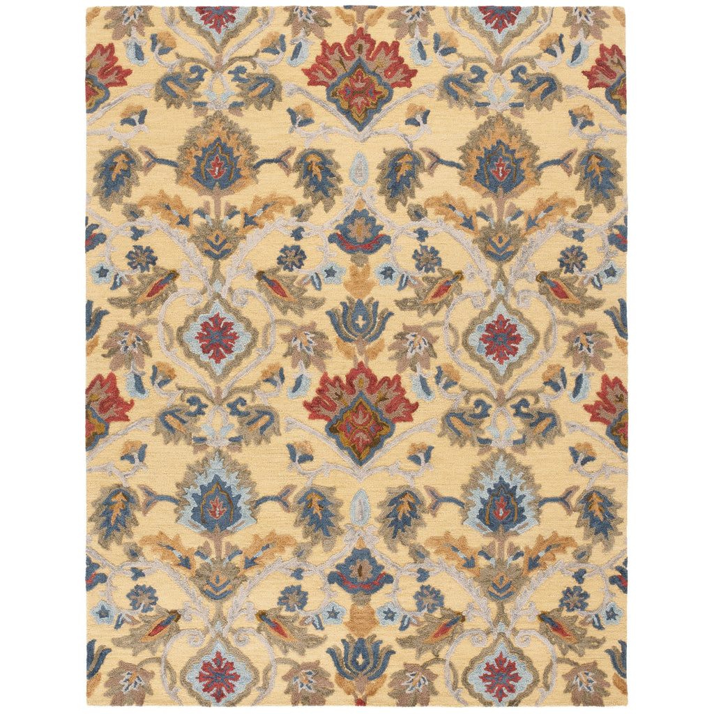SAFAVIEH, Handmade Marietje Blossom French Country Wool Area Rug