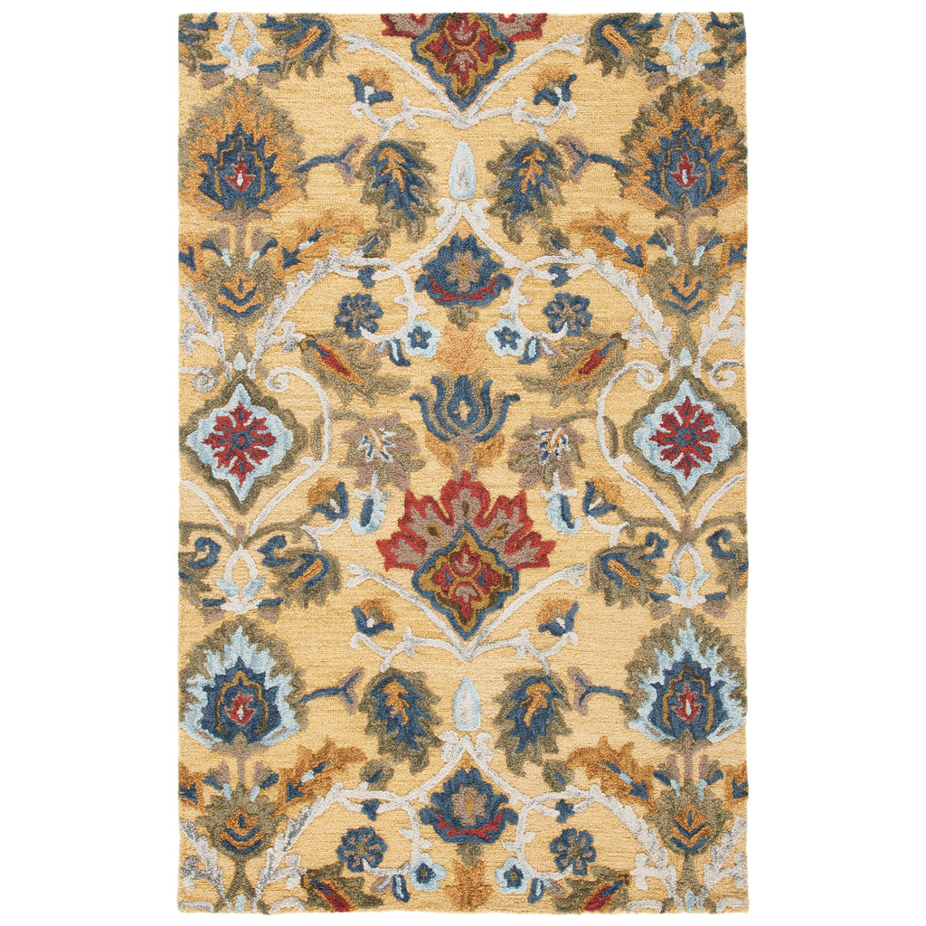SAFAVIEH, Handmade Marietje Blossom French Country Wool Area Rug