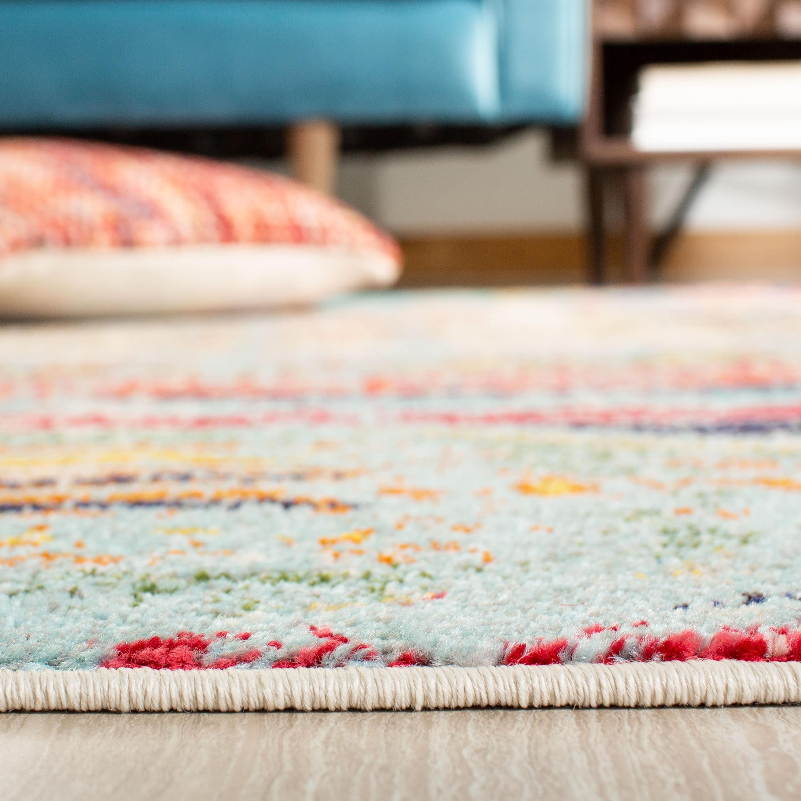 SAFAVIEH, Madison Sonya Abstract Boho Distressed Rug