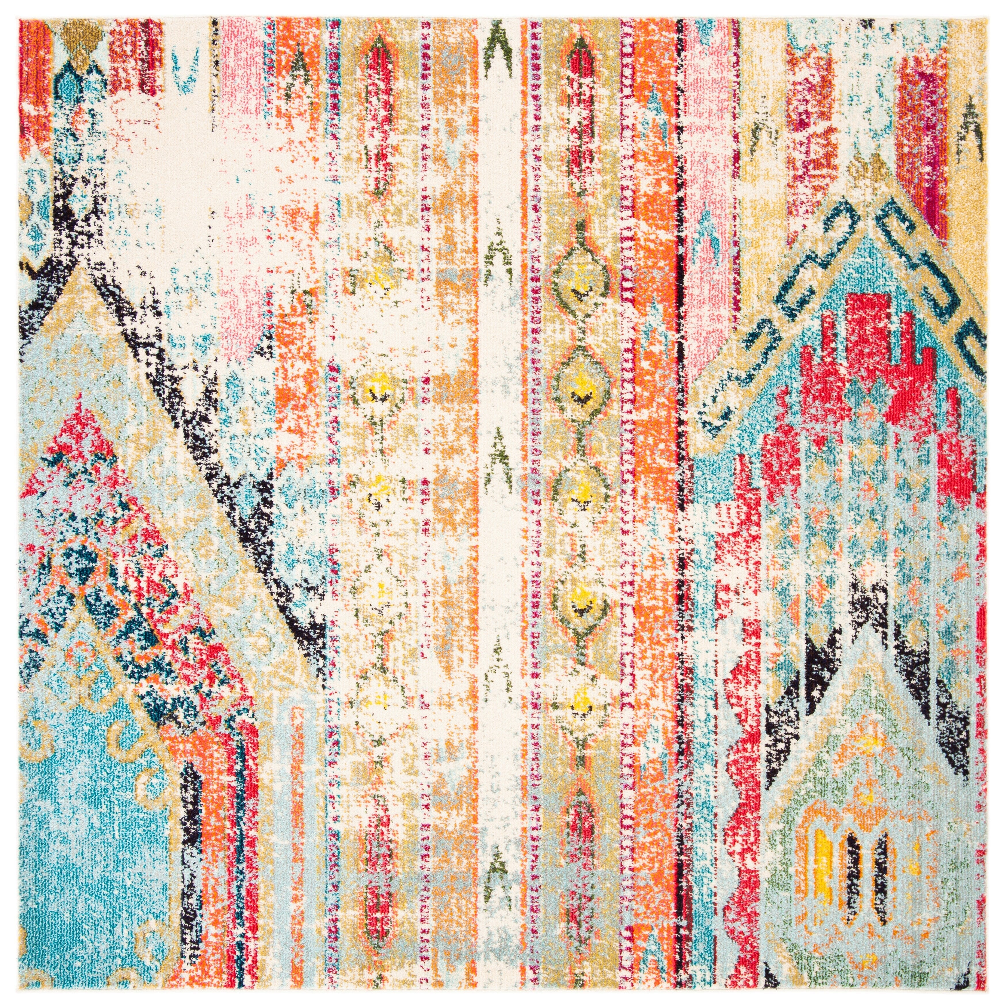 SAFAVIEH, Madison Sonya Abstract Boho Distressed Rug