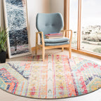 SAFAVIEH, Madison Sonya Abstract Boho Distressed Rug