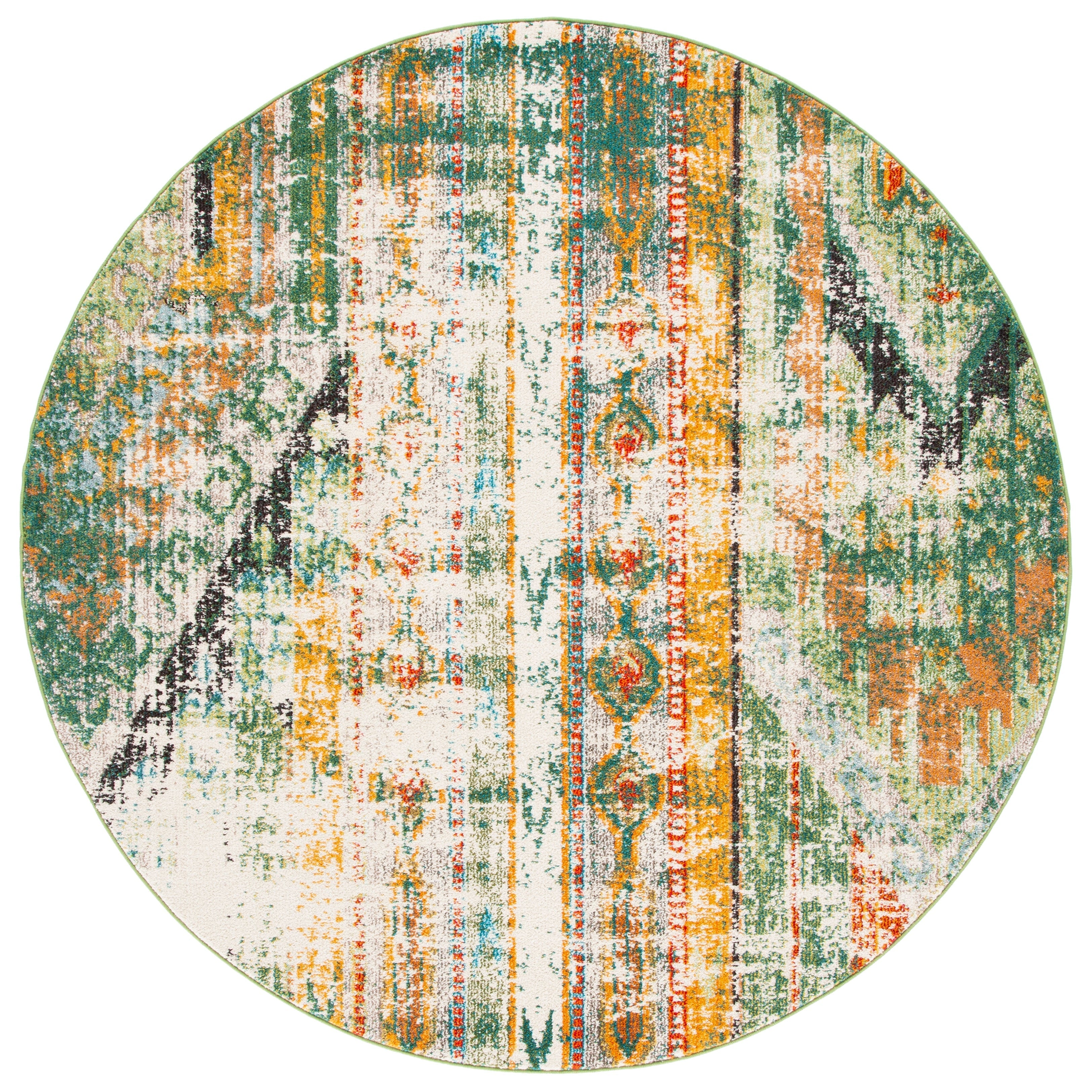 SAFAVIEH, Madison Sonya Abstract Boho Distressed Rug