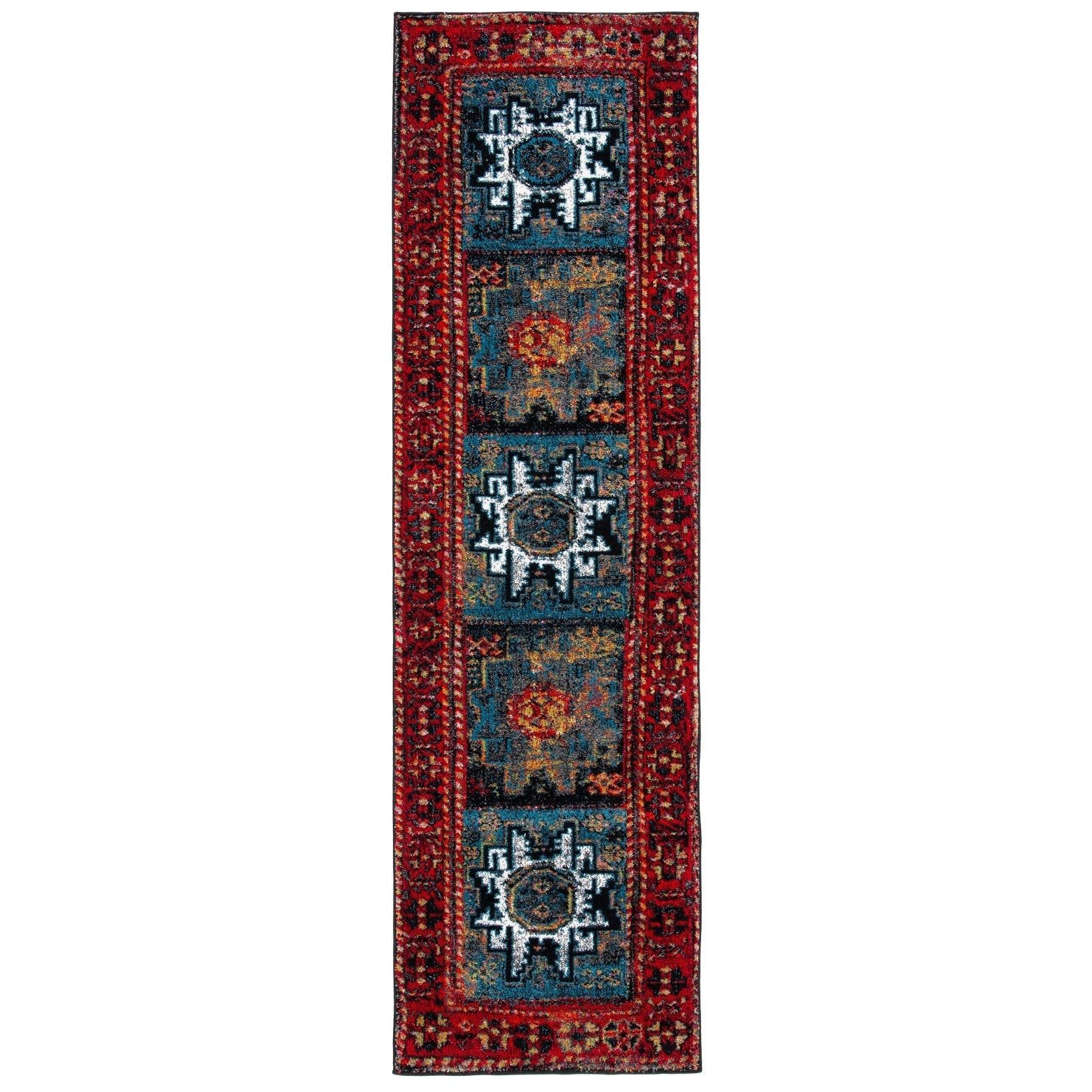 SAFAVIEH, Vintage Hamadan Lilla Oriental Distressed Rug