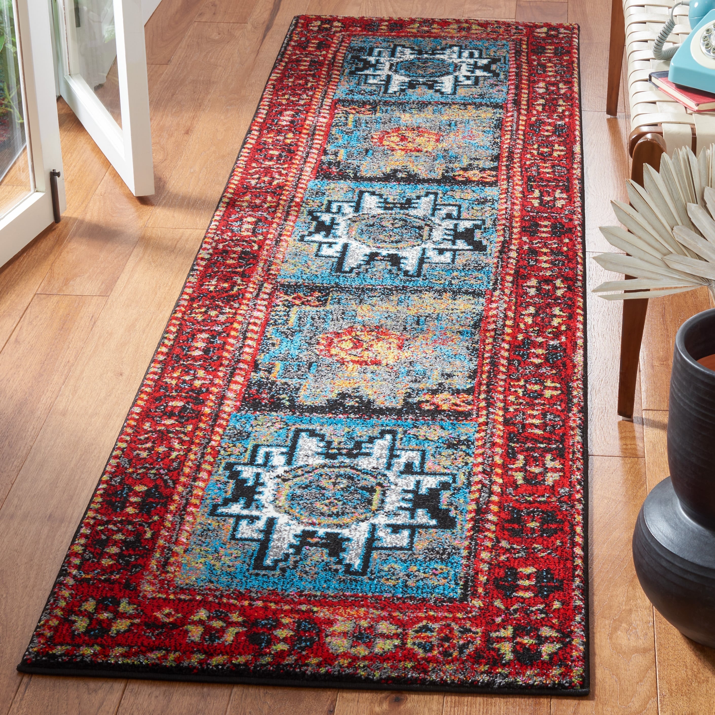 SAFAVIEH, Vintage Hamadan Lilla Oriental Distressed Rug