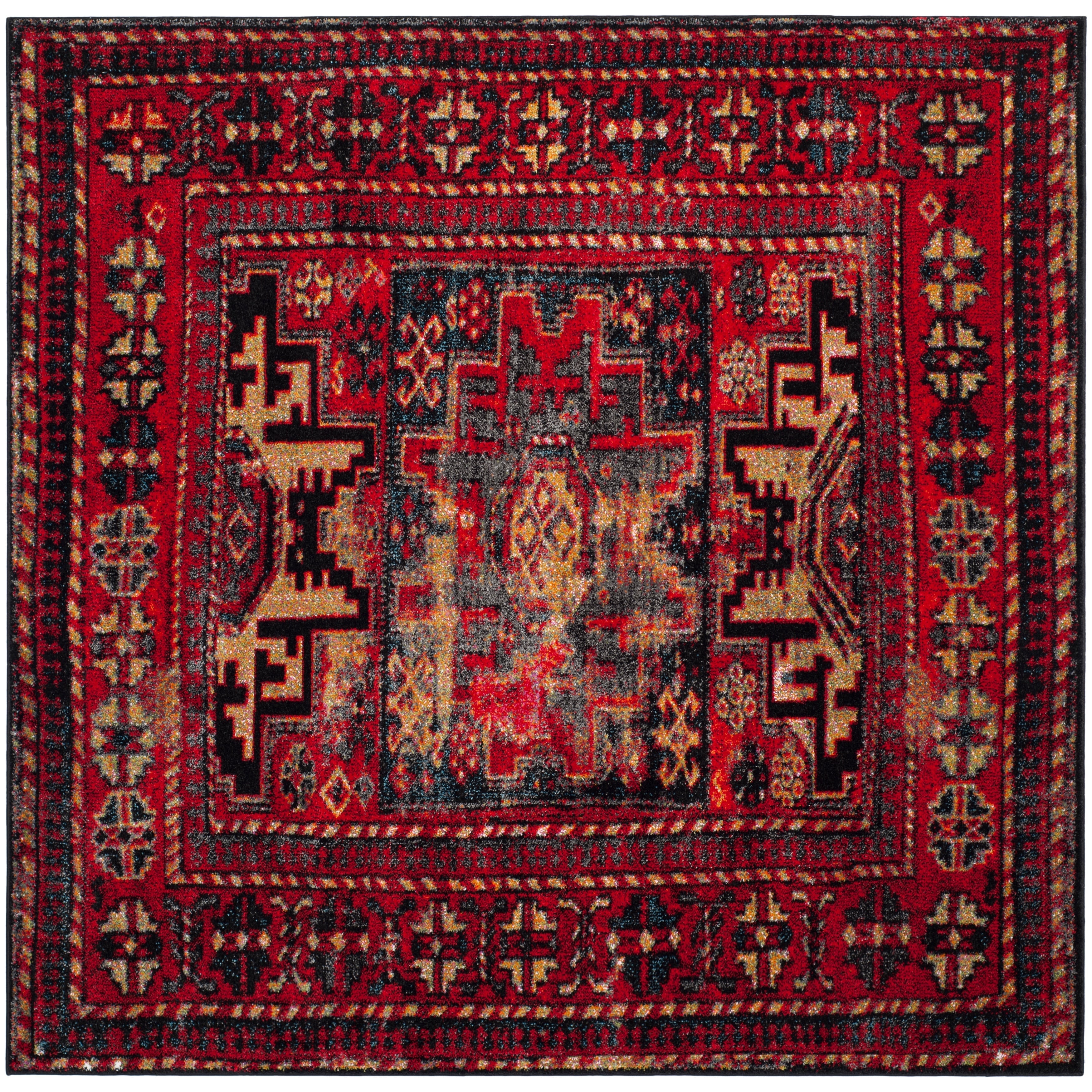 SAFAVIEH, Vintage Hamadan Lilla Oriental Distressed Rug